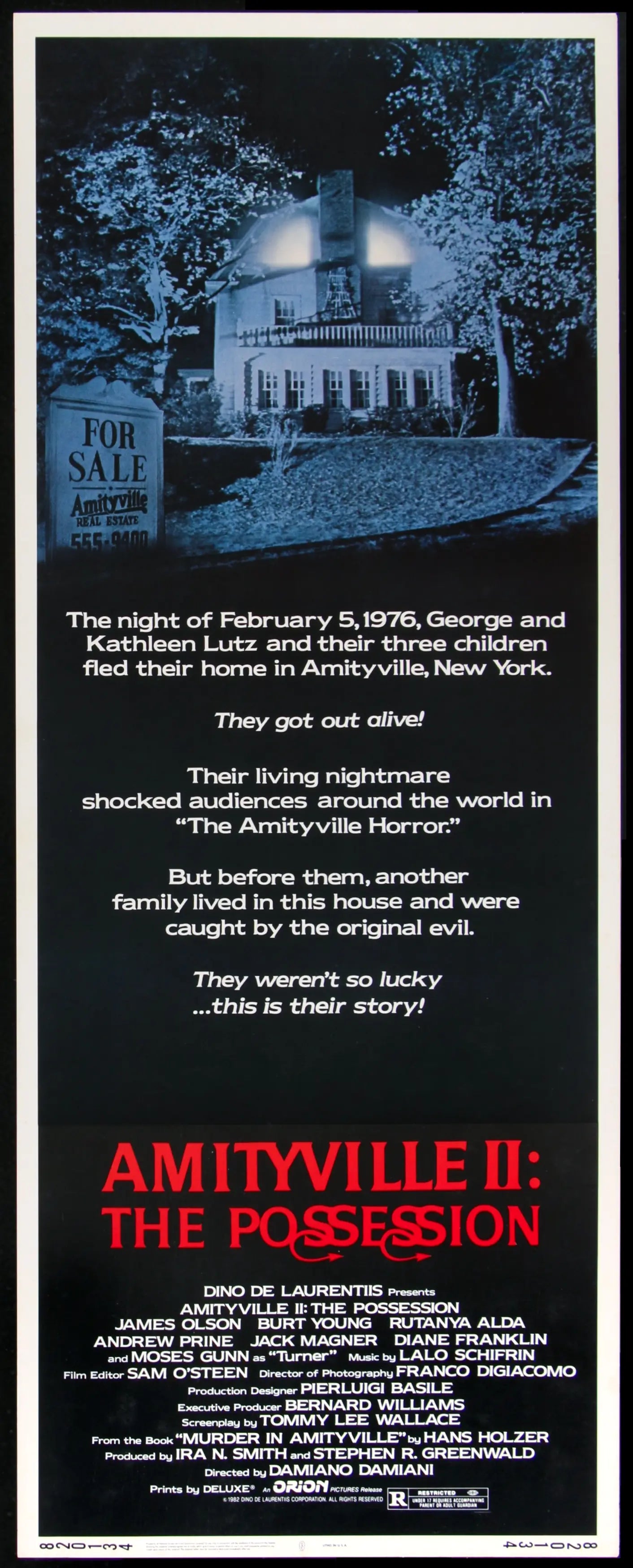 Amityville II - The Possession (1982) original movie poster for sale at Originalfilmart