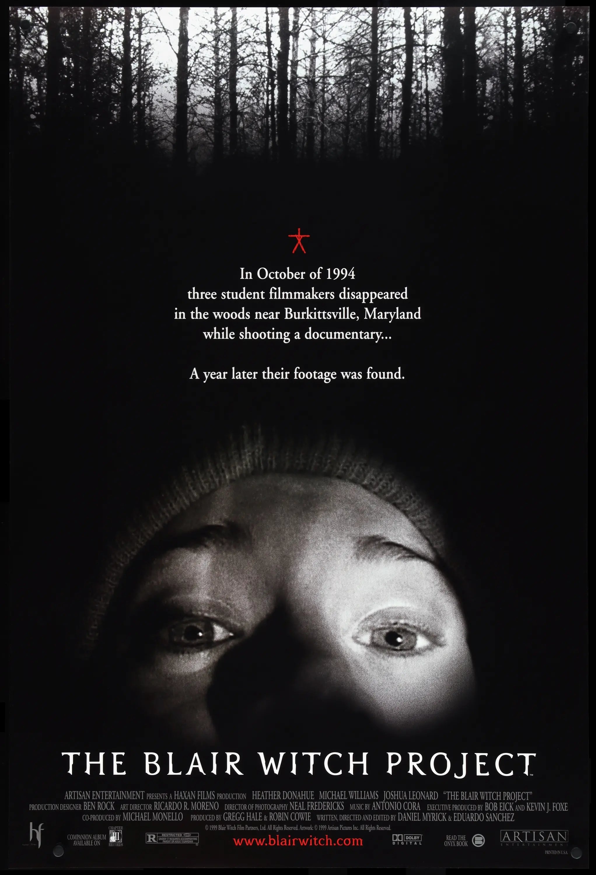 Blair Witch Project (1999) original movie poster for sale at Originalfilmart