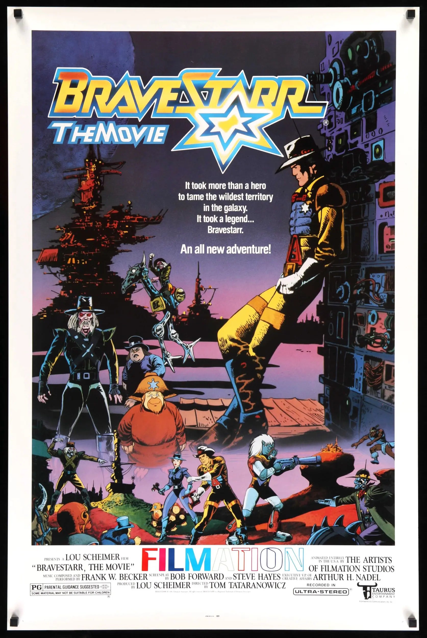 BraveStarr: The Movie (1987) original movie poster for sale at Originalfilmart