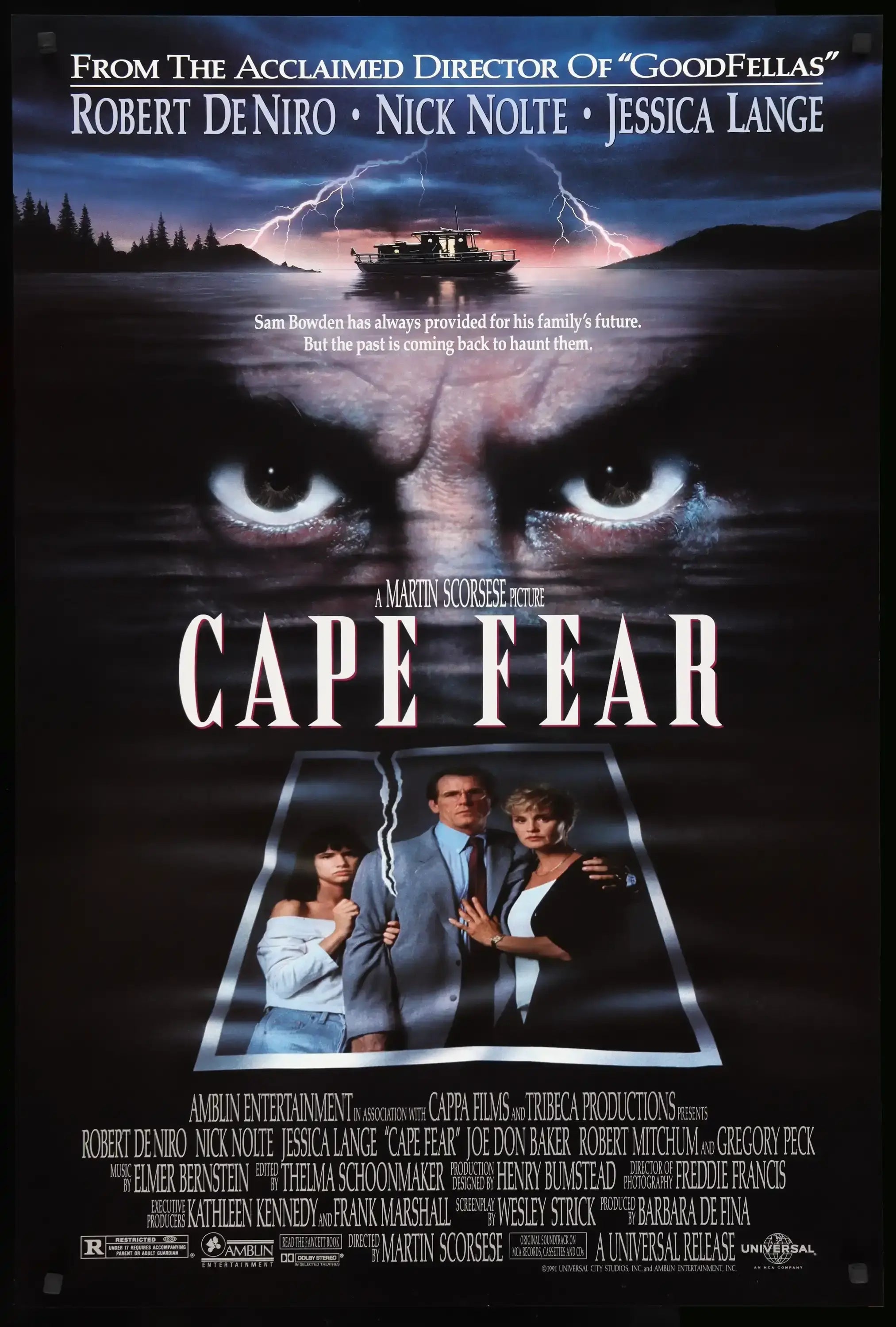Cape Fear (1991) original movie poster for sale at Originalfilmart