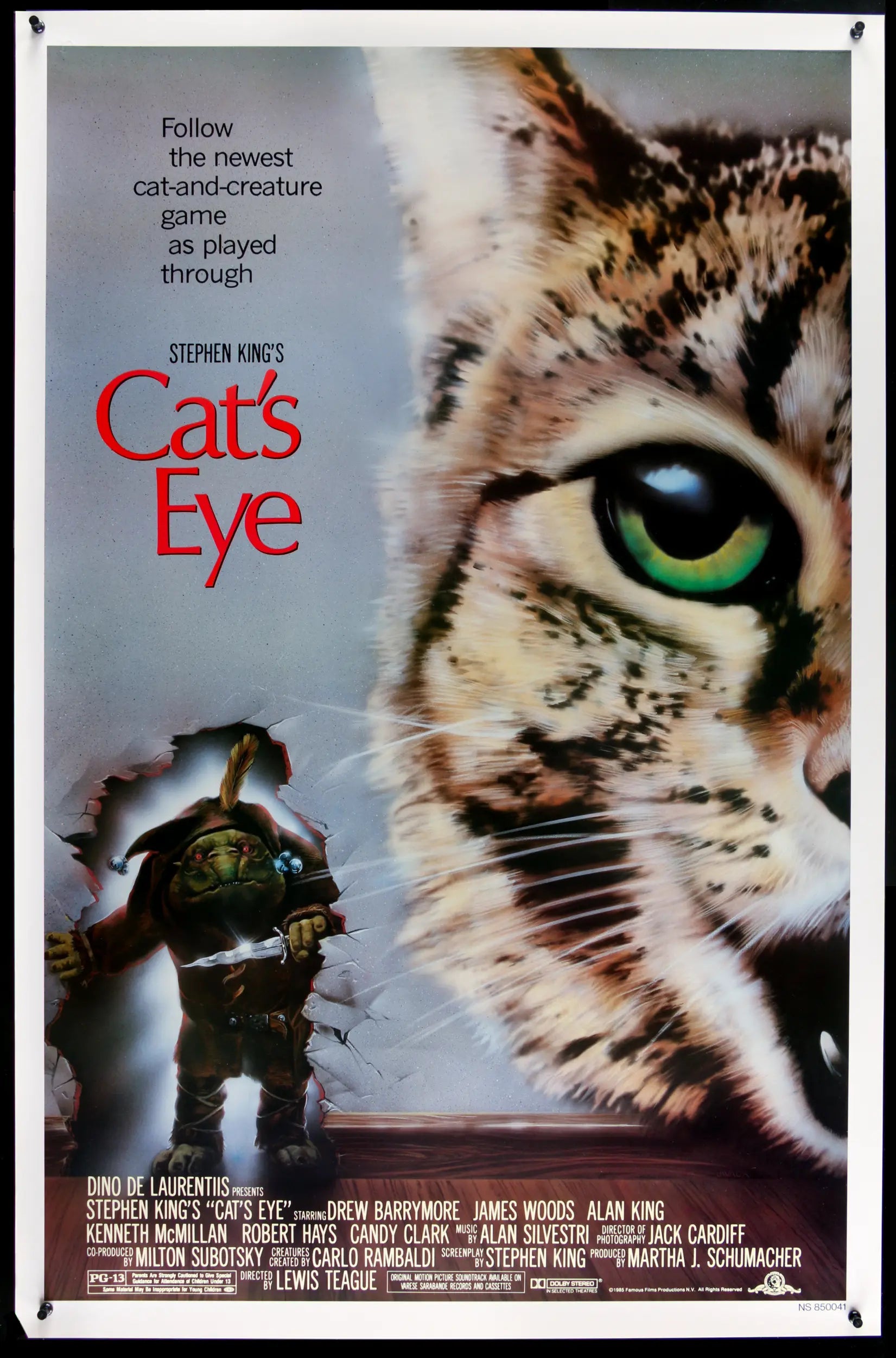 Cat's Eye (1985) original movie poster for sale at Originalfilmart