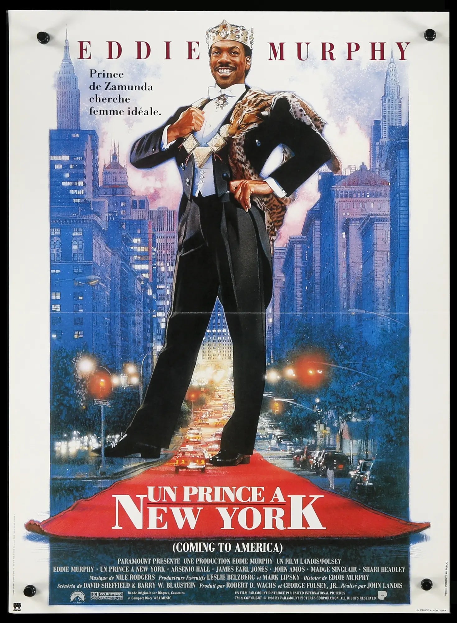 Coming to America (1988) original movie poster for sale at Originalfilmart