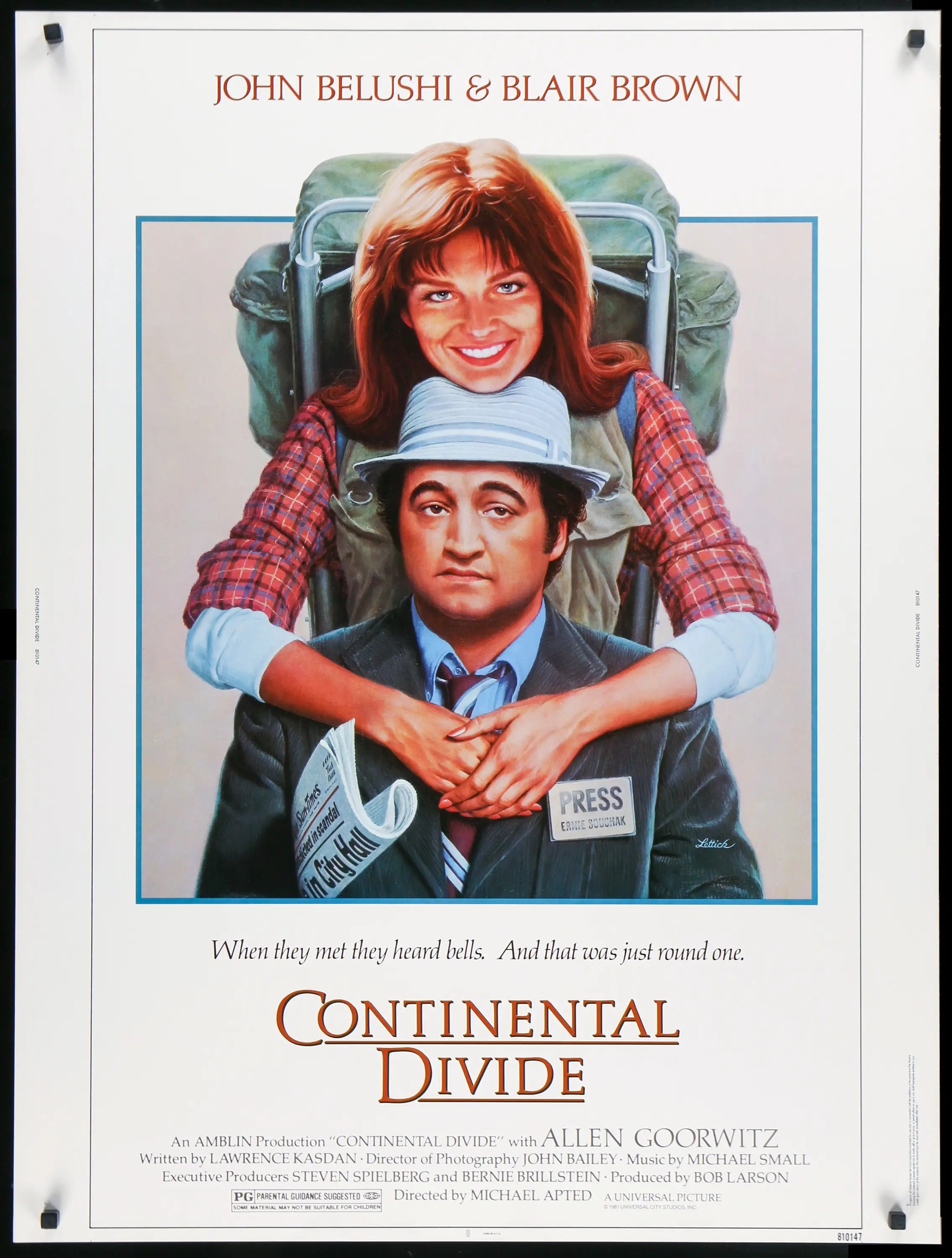 Continental Divide (1981) original movie poster for sale at Originalfilmart