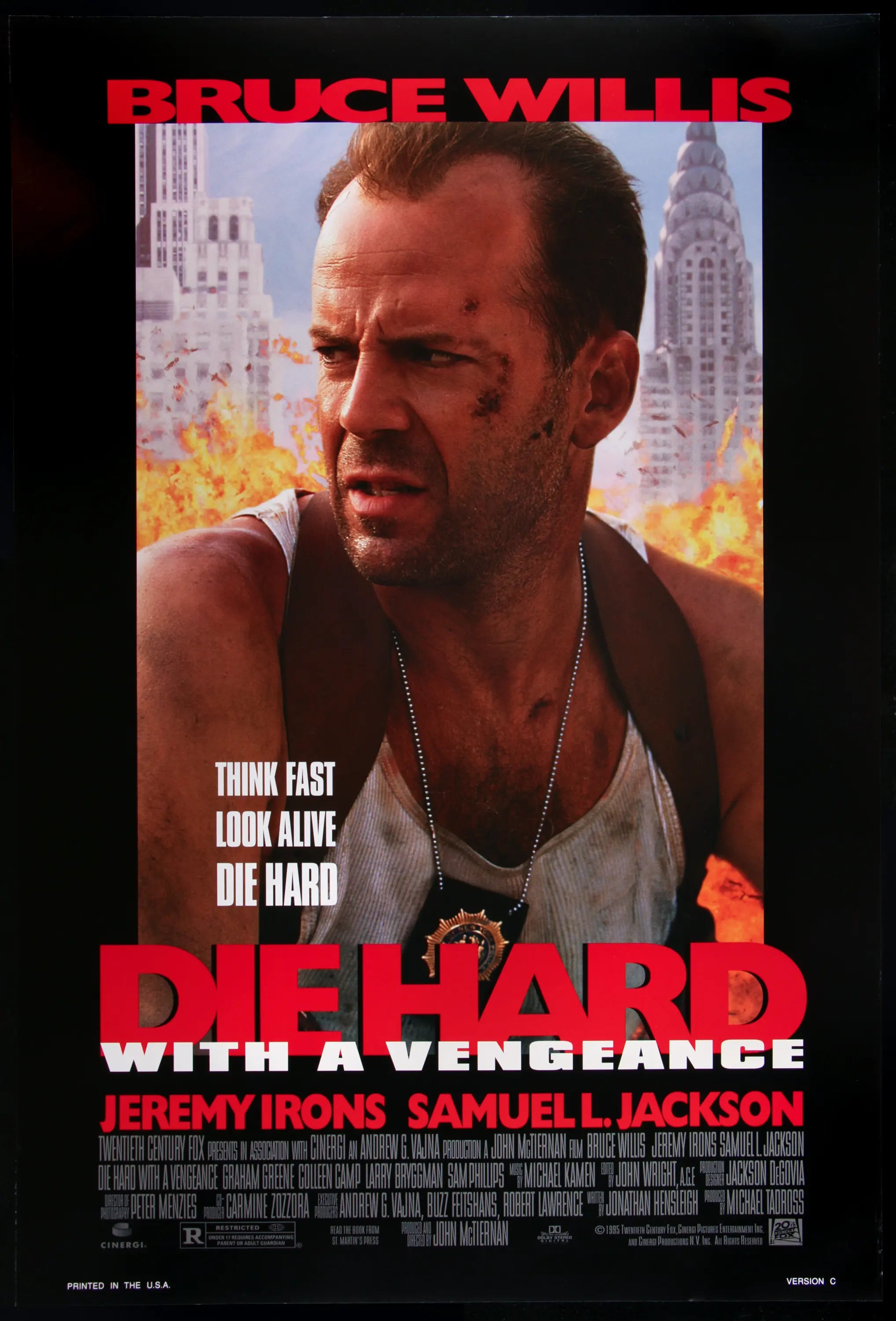DIe Hard with a Vengeance (1995) original movie poster for sale at Originalfilmart