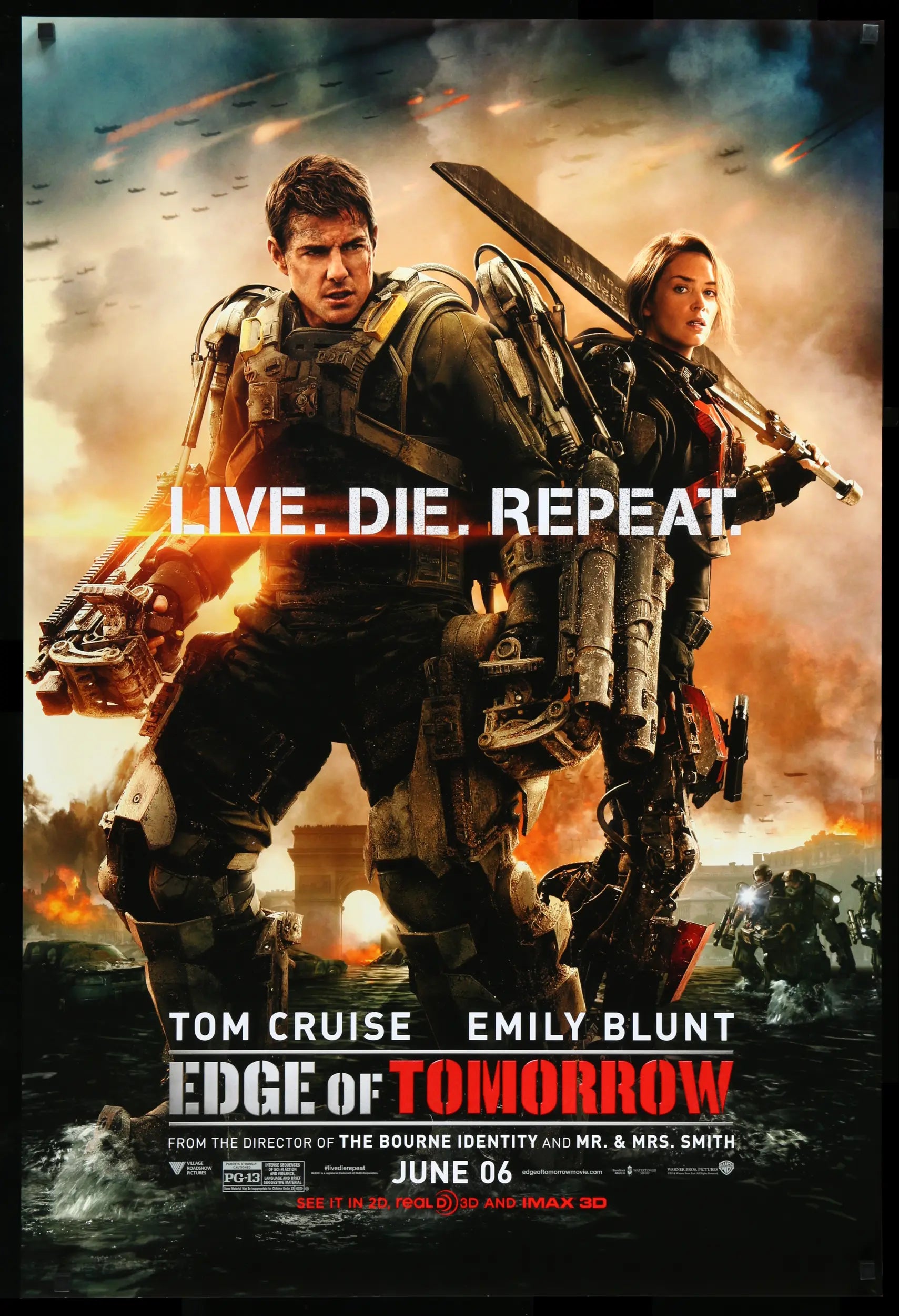Edge of Tomorrow (2014) original movie poster for sale at Originalfilmart