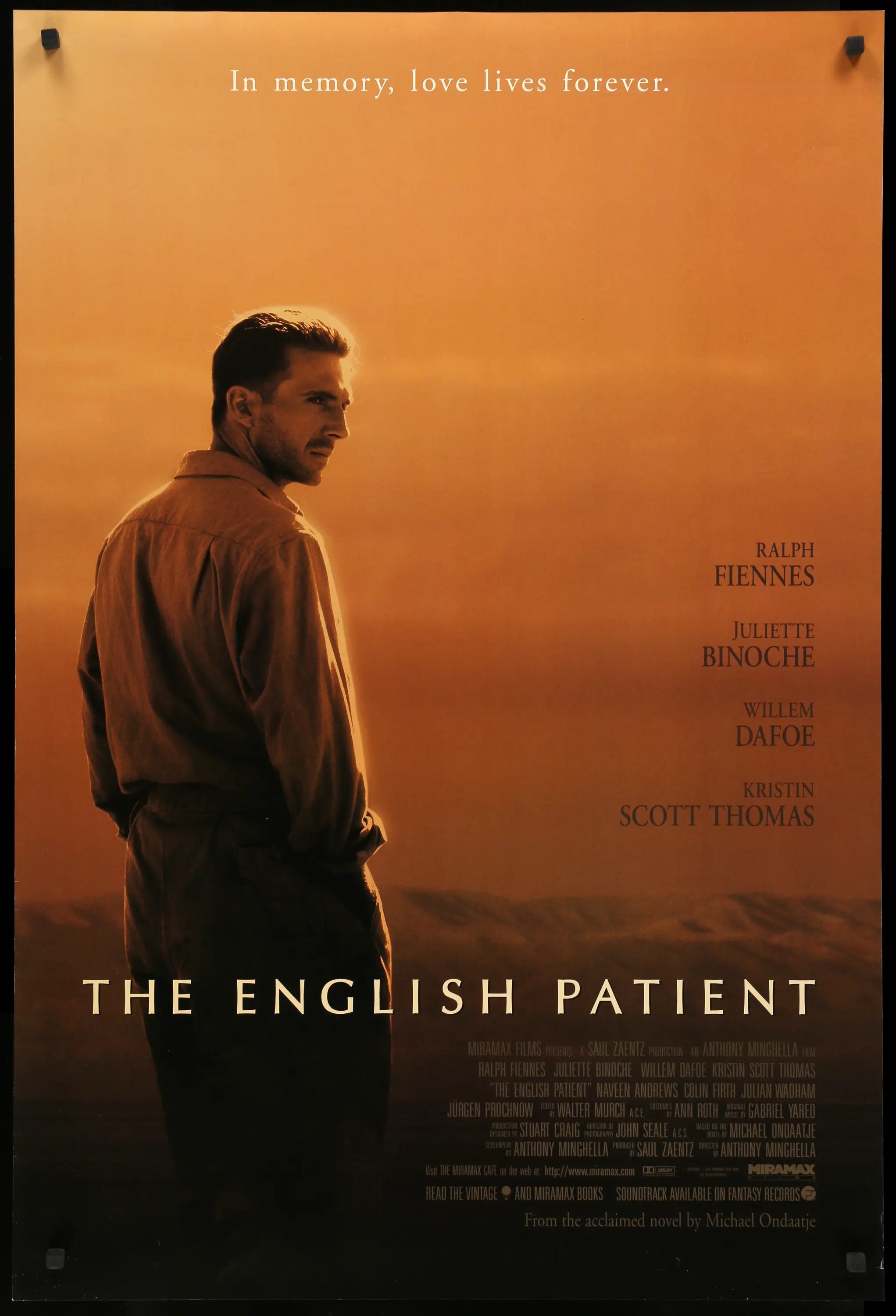 English Patient (1996) original movie poster for sale at Originalfilmart