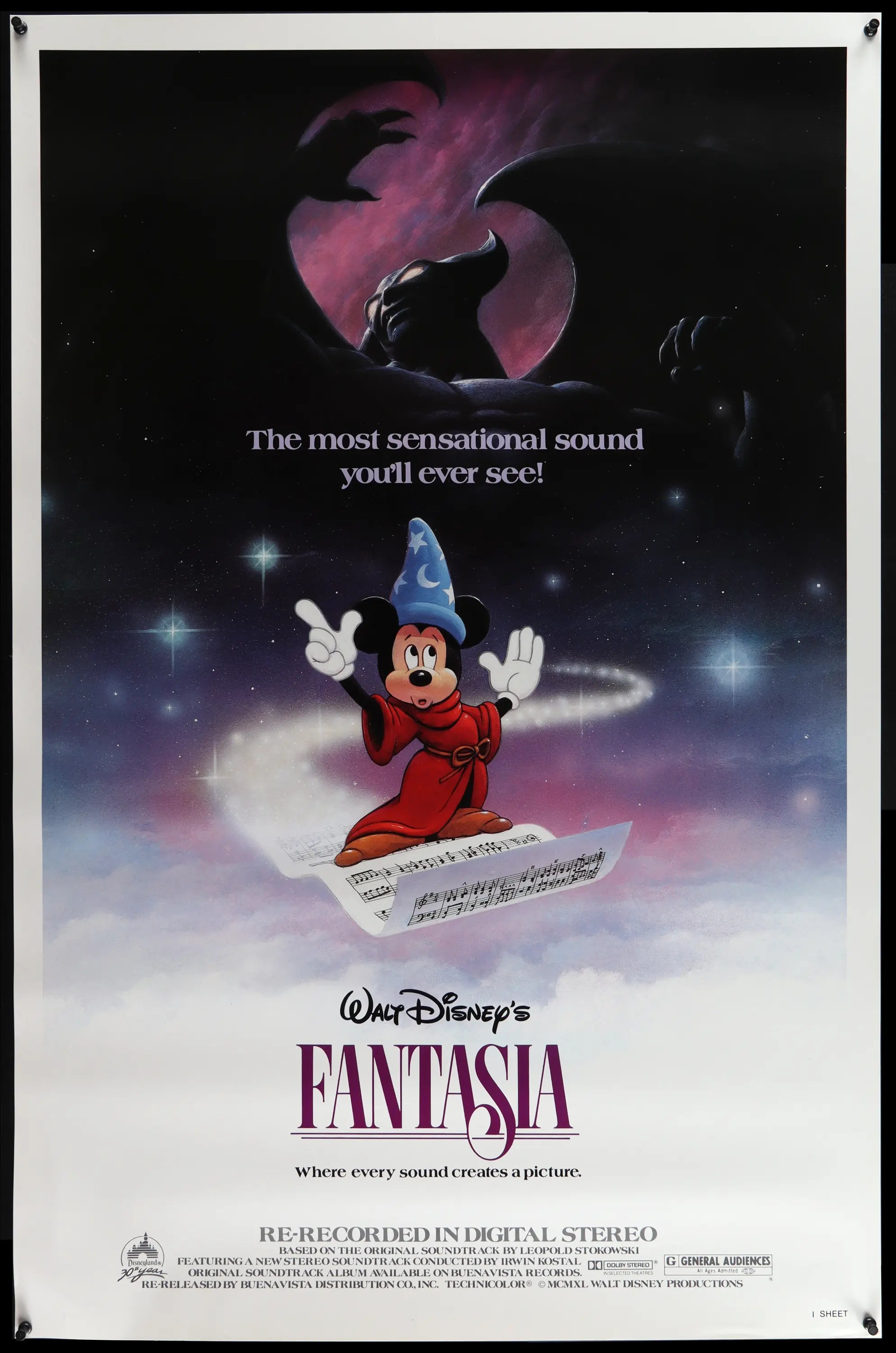 Fantasia (1940) original movie poster for sale at Originalfilmart