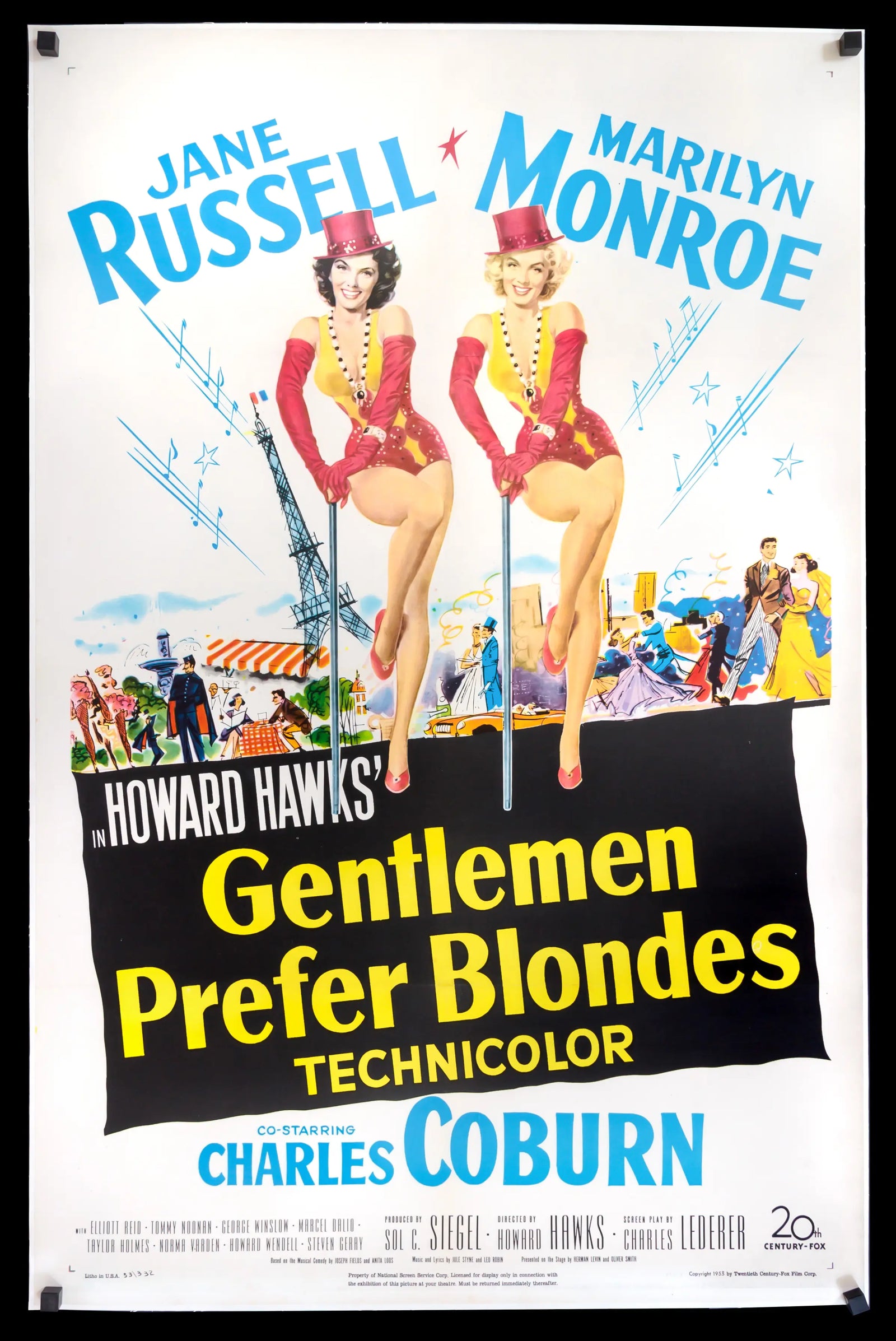 Gentlemen Prefer Blondes (1953) original movie poster for sale at Originalfilmart