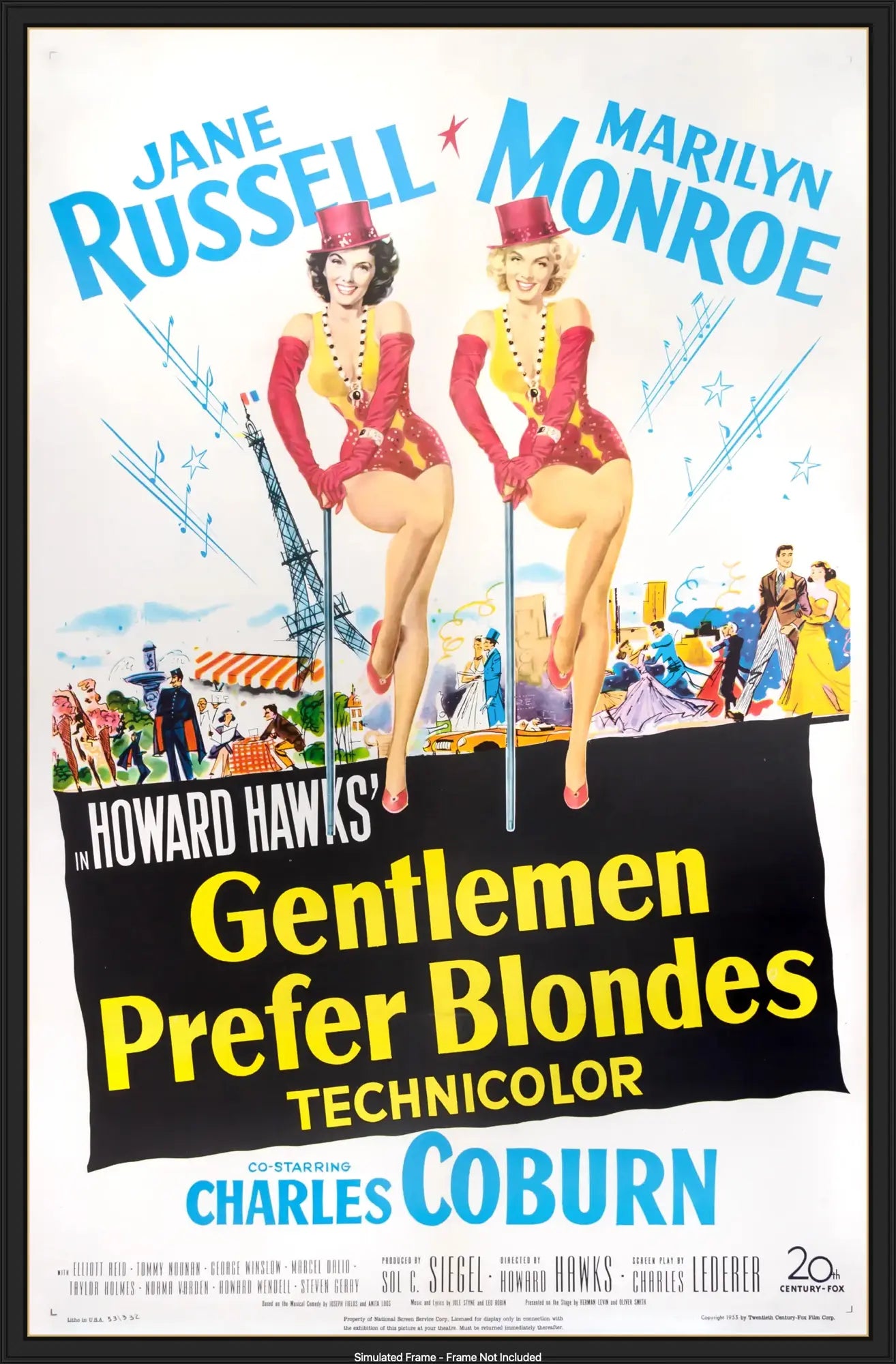 Gentlemen Prefer Blondes (1953) original movie poster for sale at Originalfilmart