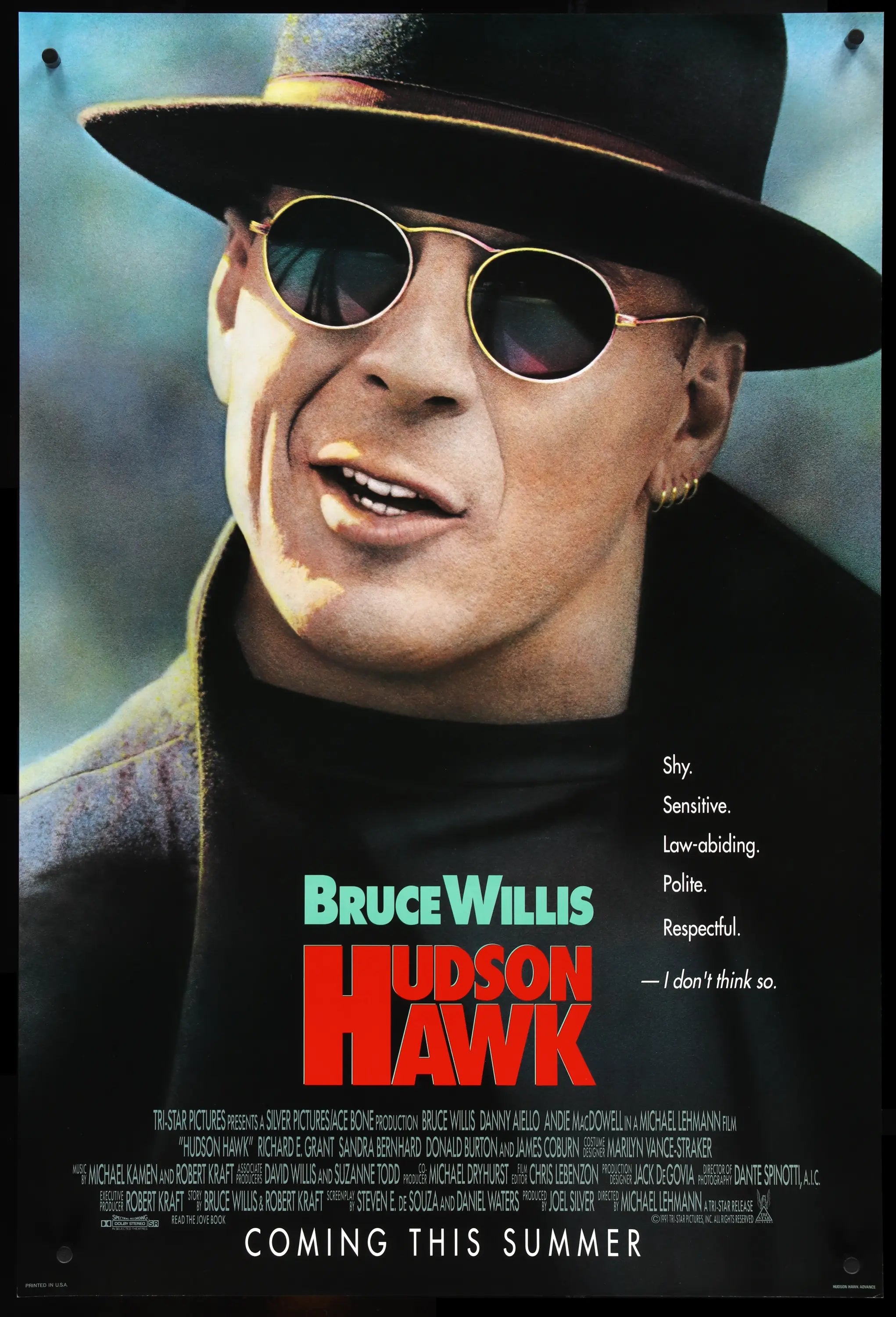 Hudson Hawk (1991) original movie poster for sale at Originalfilmart
