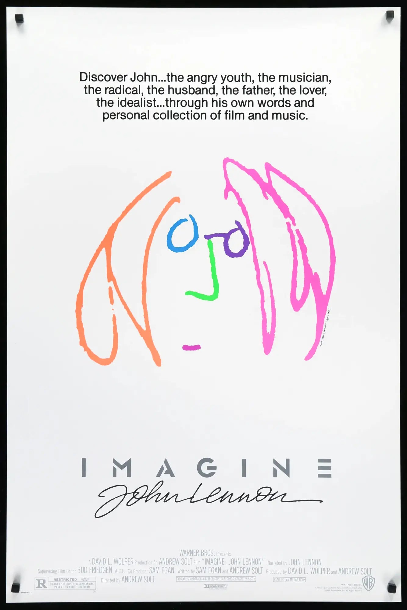 Imagine: John Lennon (1988) original movie poster for sale at Originalfilmart