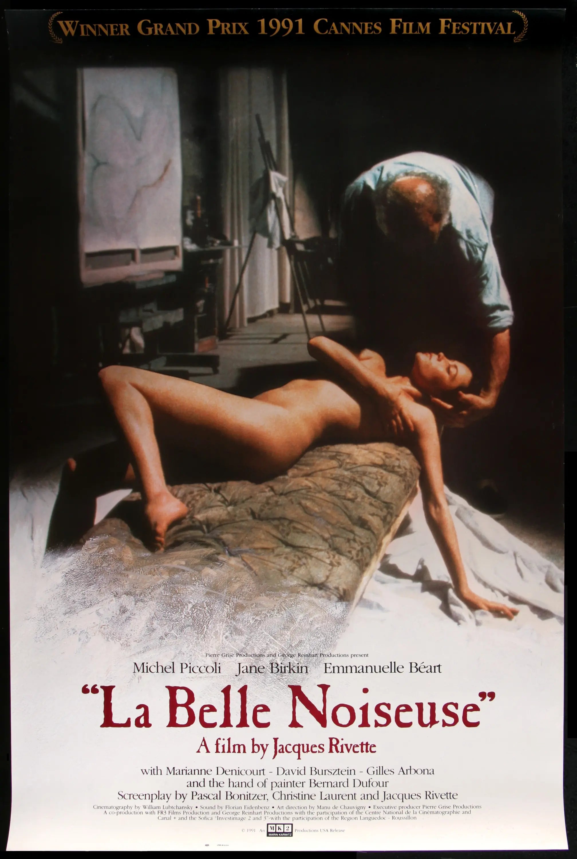 La Belle Noiseuse (1991) original movie poster for sale at Originalfilmart