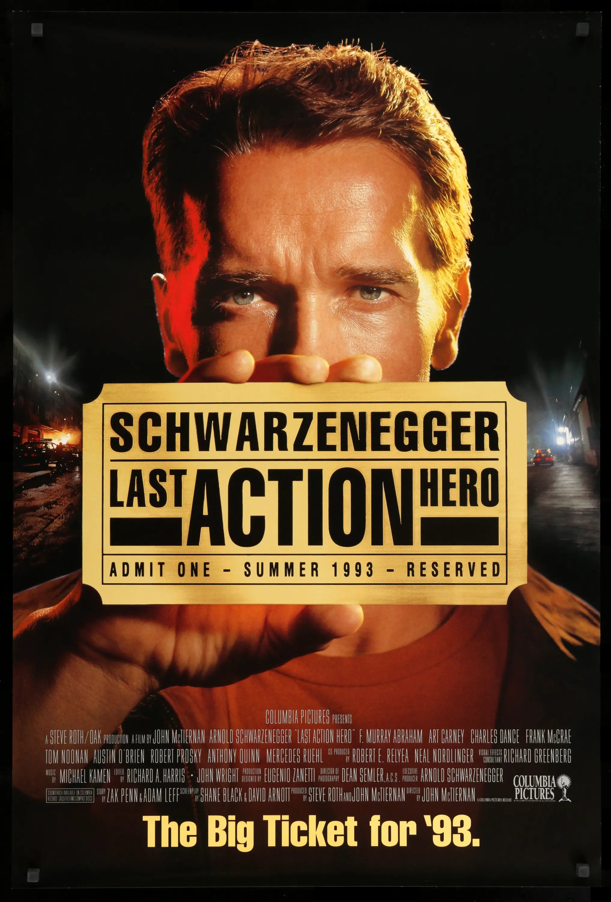 Last Action Hero (1993) original movie poster for sale at Originalfilmart