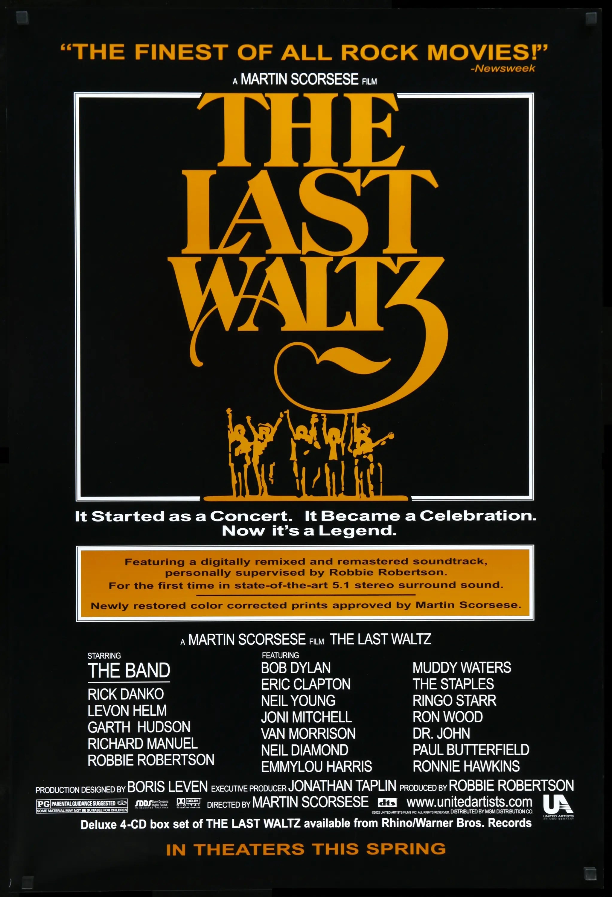 Last Waltz (1978) original movie poster for sale at Originalfilmart