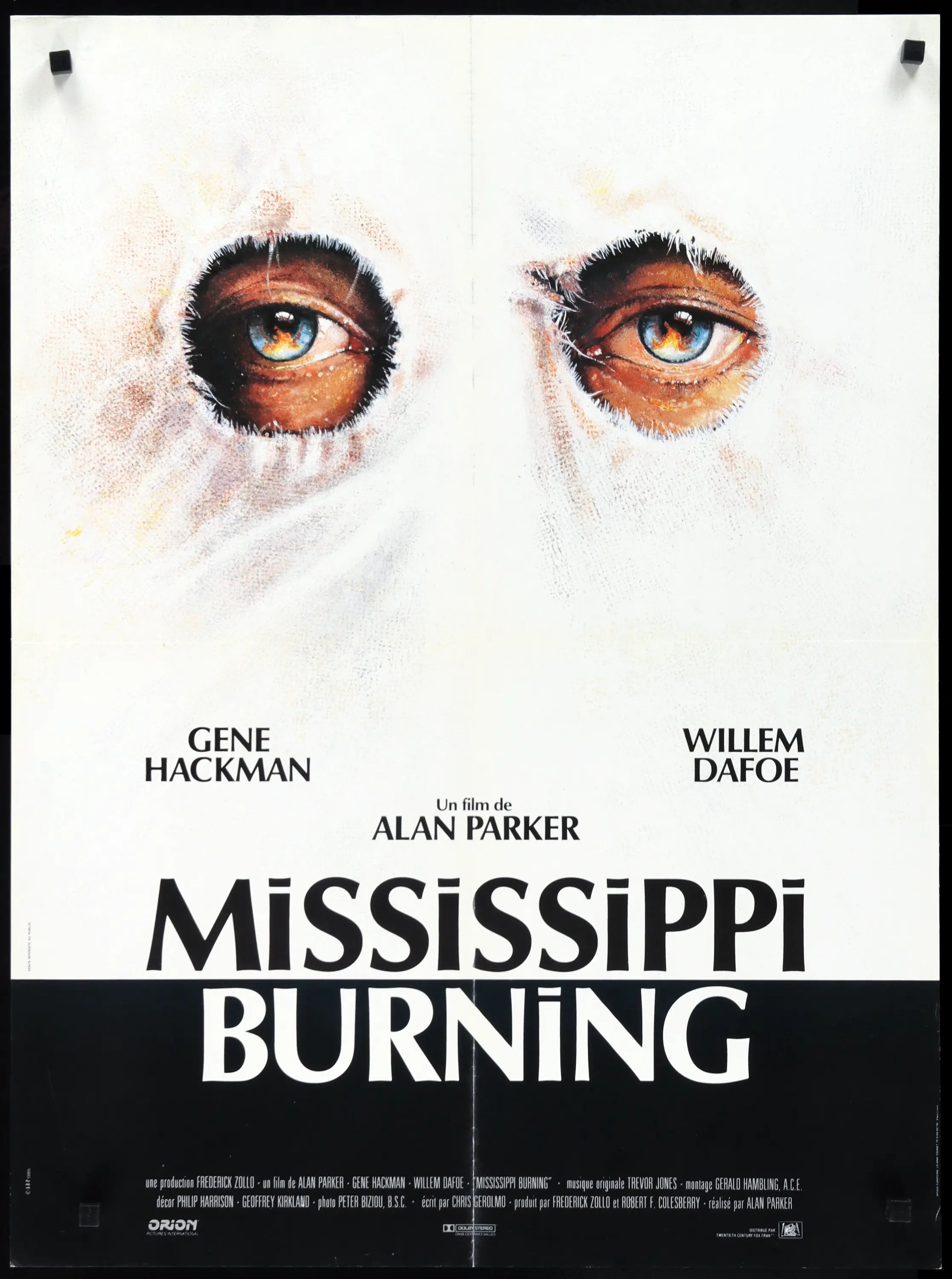 Mississippi Burning (1988) original movie poster for sale at Originalfilmart