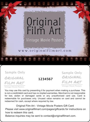 Physical gift cards at Originalfilmart