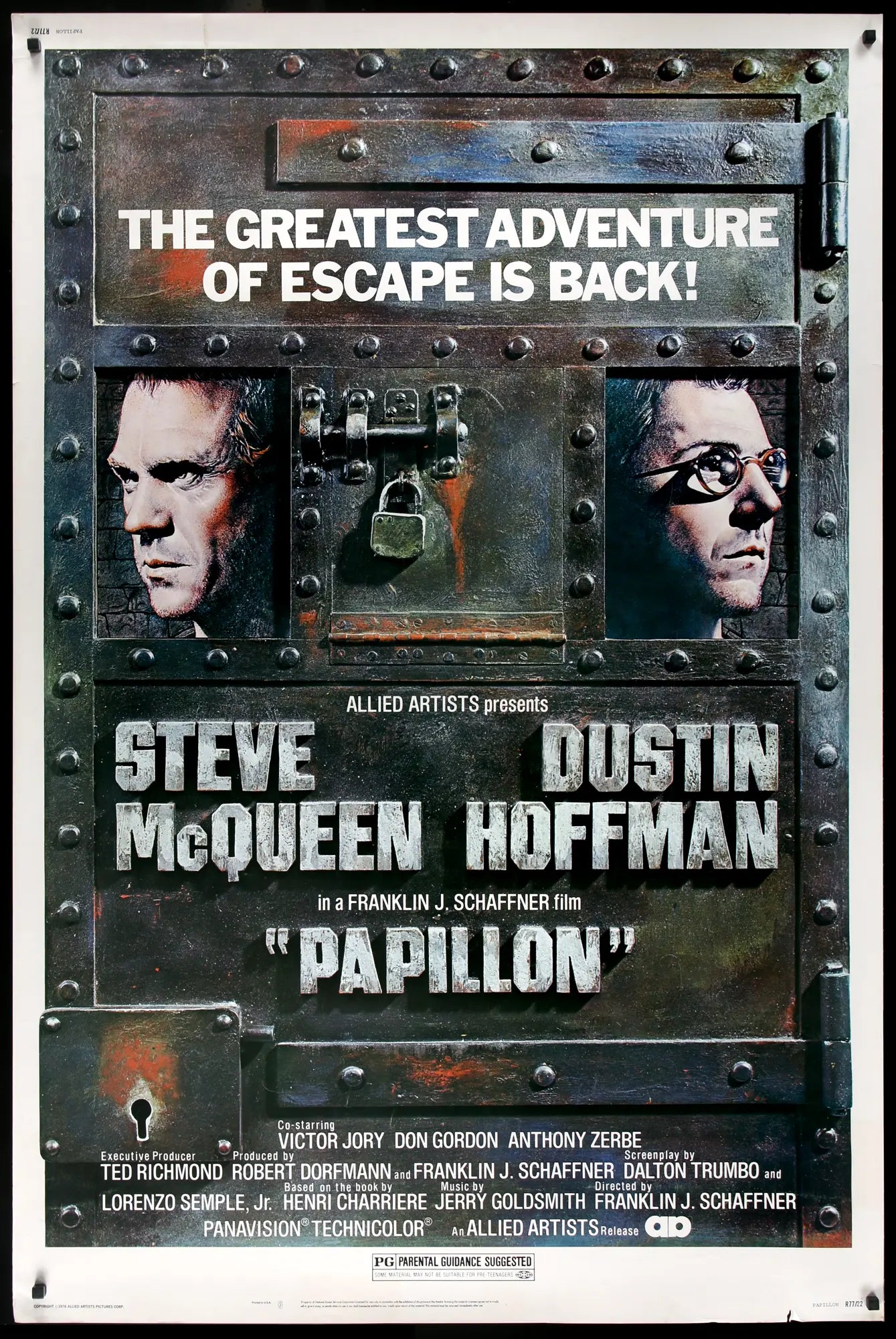 Papillon (1973) original movie poster for sale at Originalfilmart