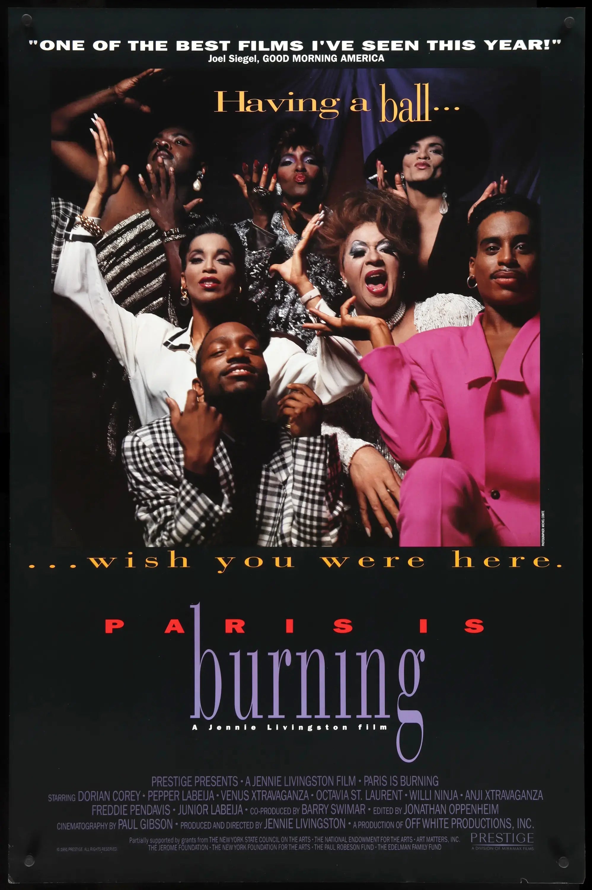 Paris is Burning (1990) original movie poster for sale at Originalfilmart