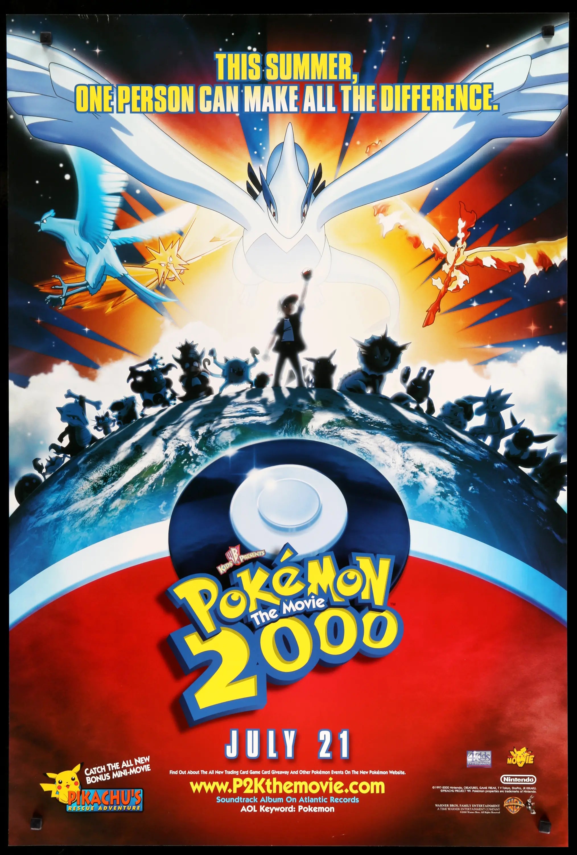 Pokemon: The Movie 2000 (1999) original movie poster for sale at Originalfilmart