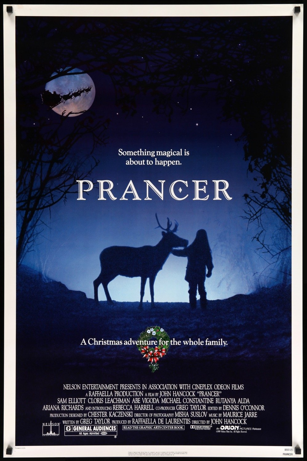 Prancer (1989) original movie poster for sale at Originalfilmart