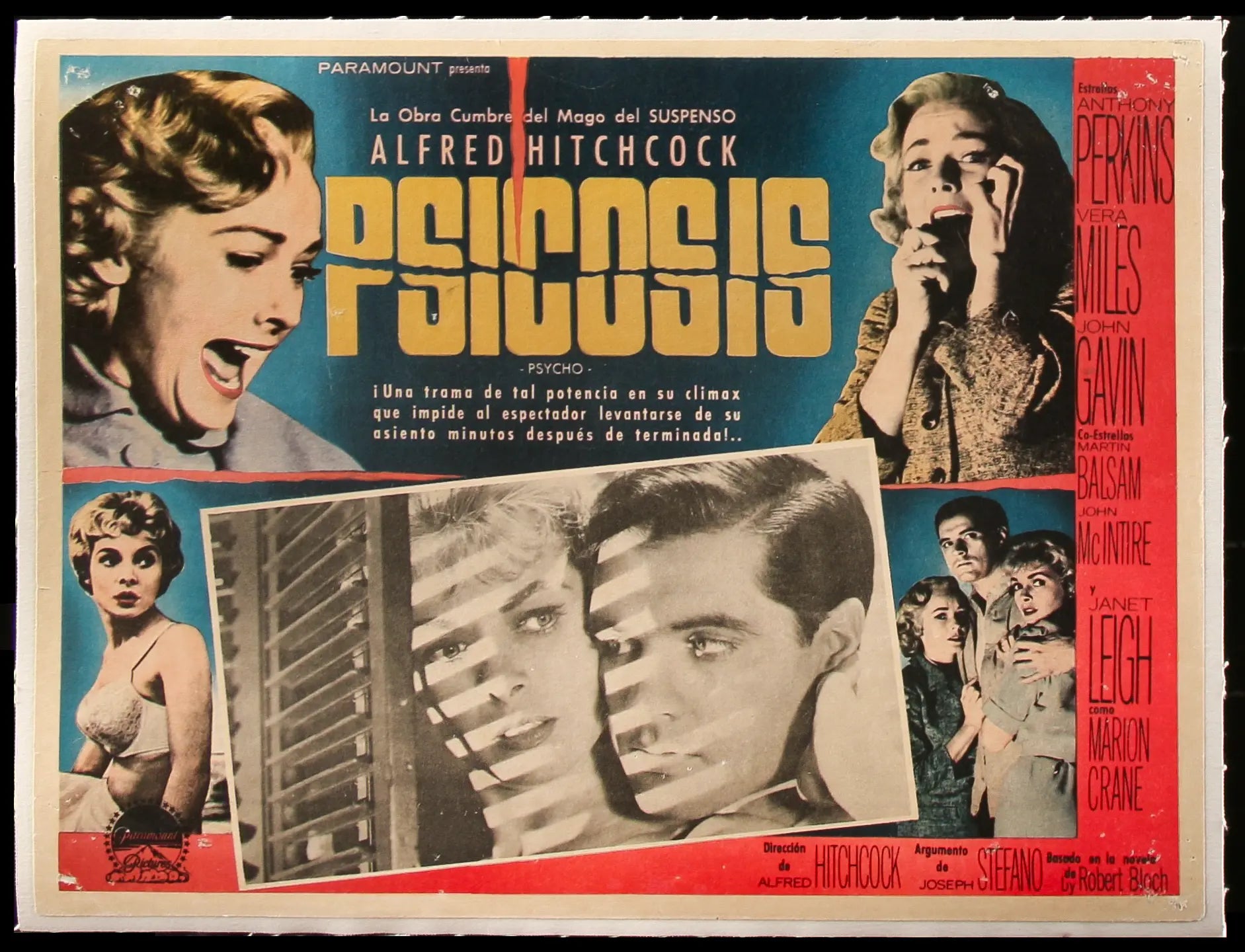 Psycho (1960) original movie poster for sale at Originalfilmart