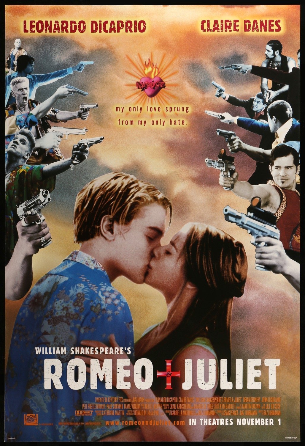 Romeo and Juliet (1996) original movie poster for sale at Originalfilmart