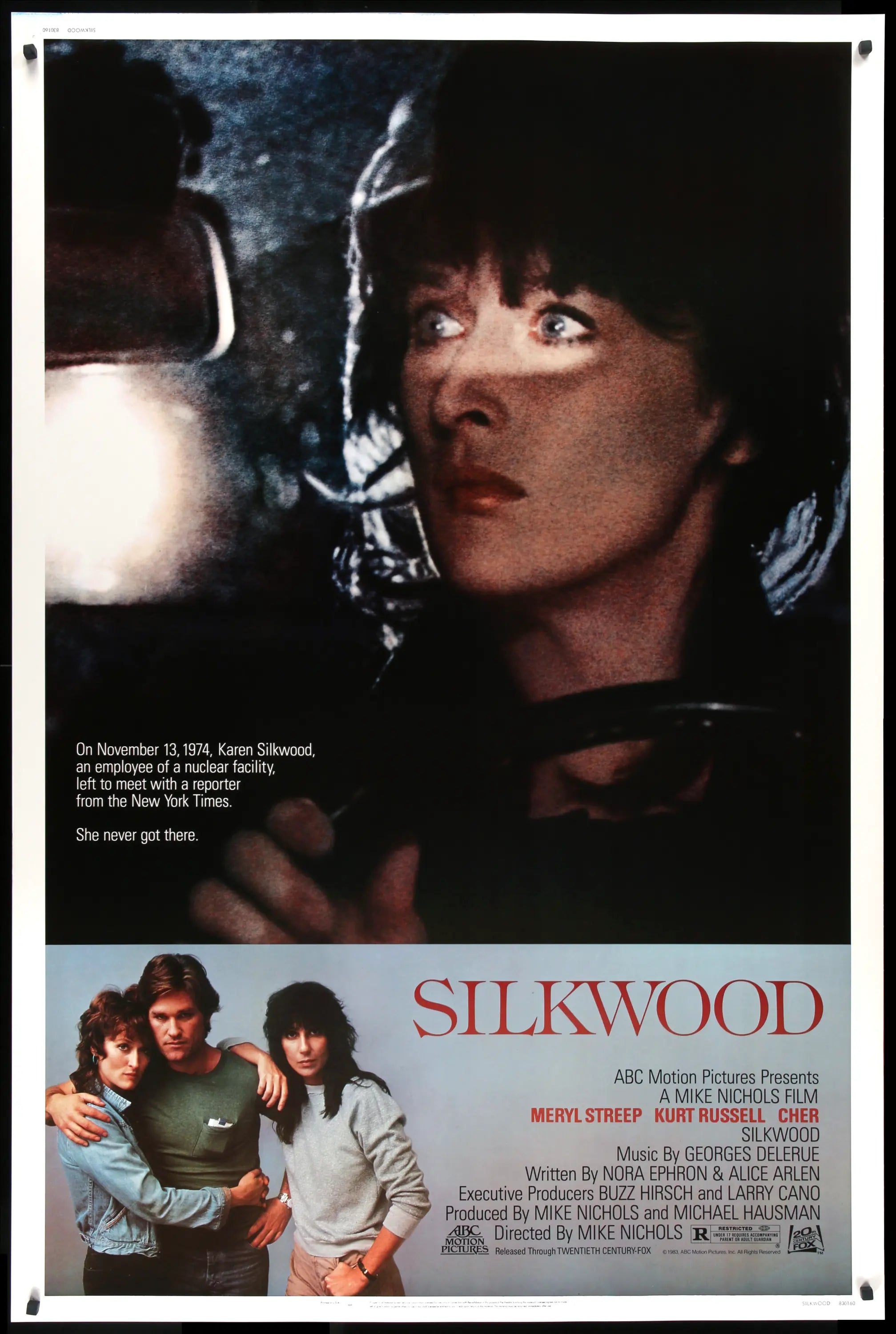 Silkwood (1983) original movie poster for sale at Originalfilmart