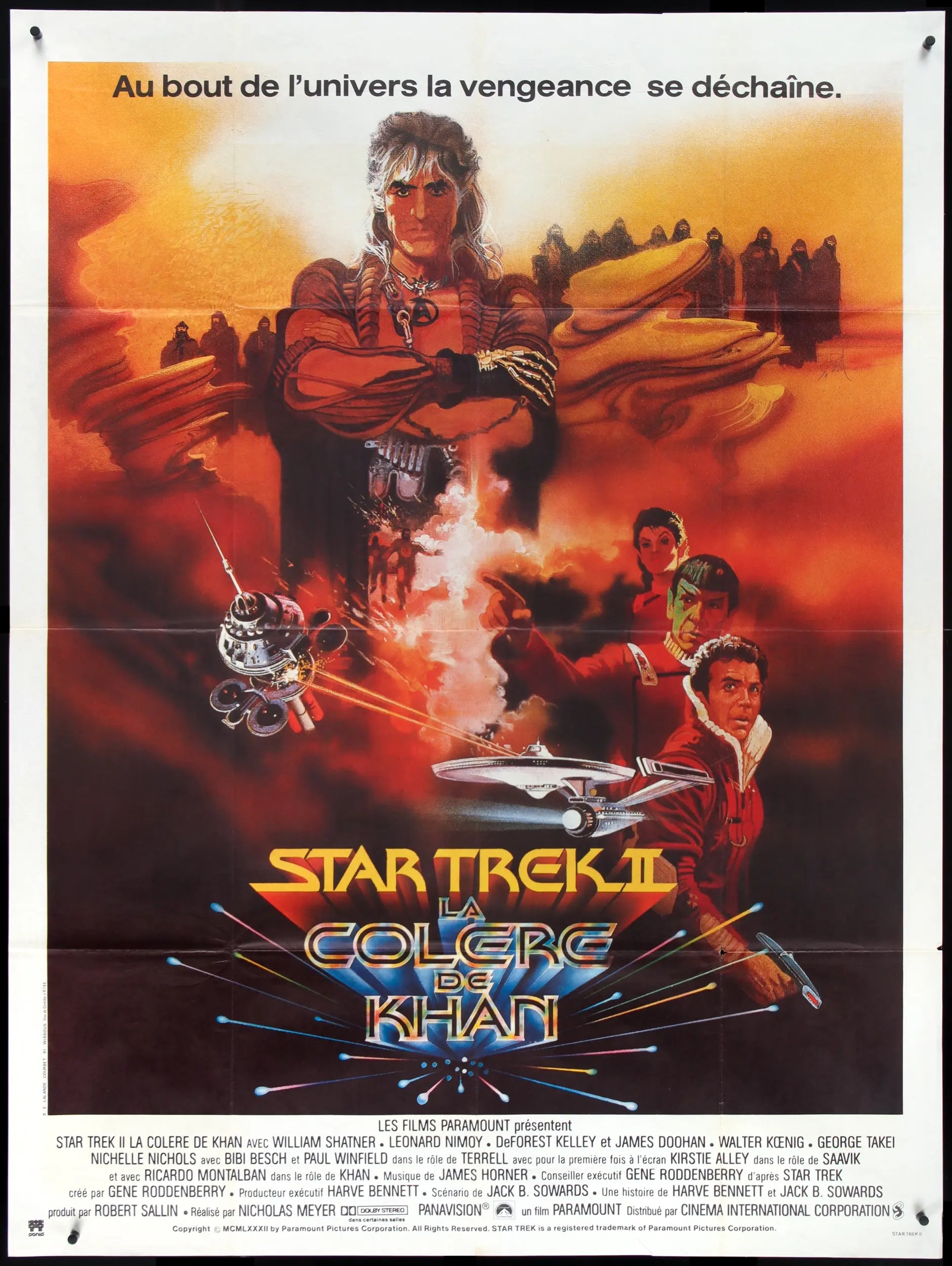 Star Trek II: The Wrath of Khan (1982) original movie poster for sale at Originalfilmart
