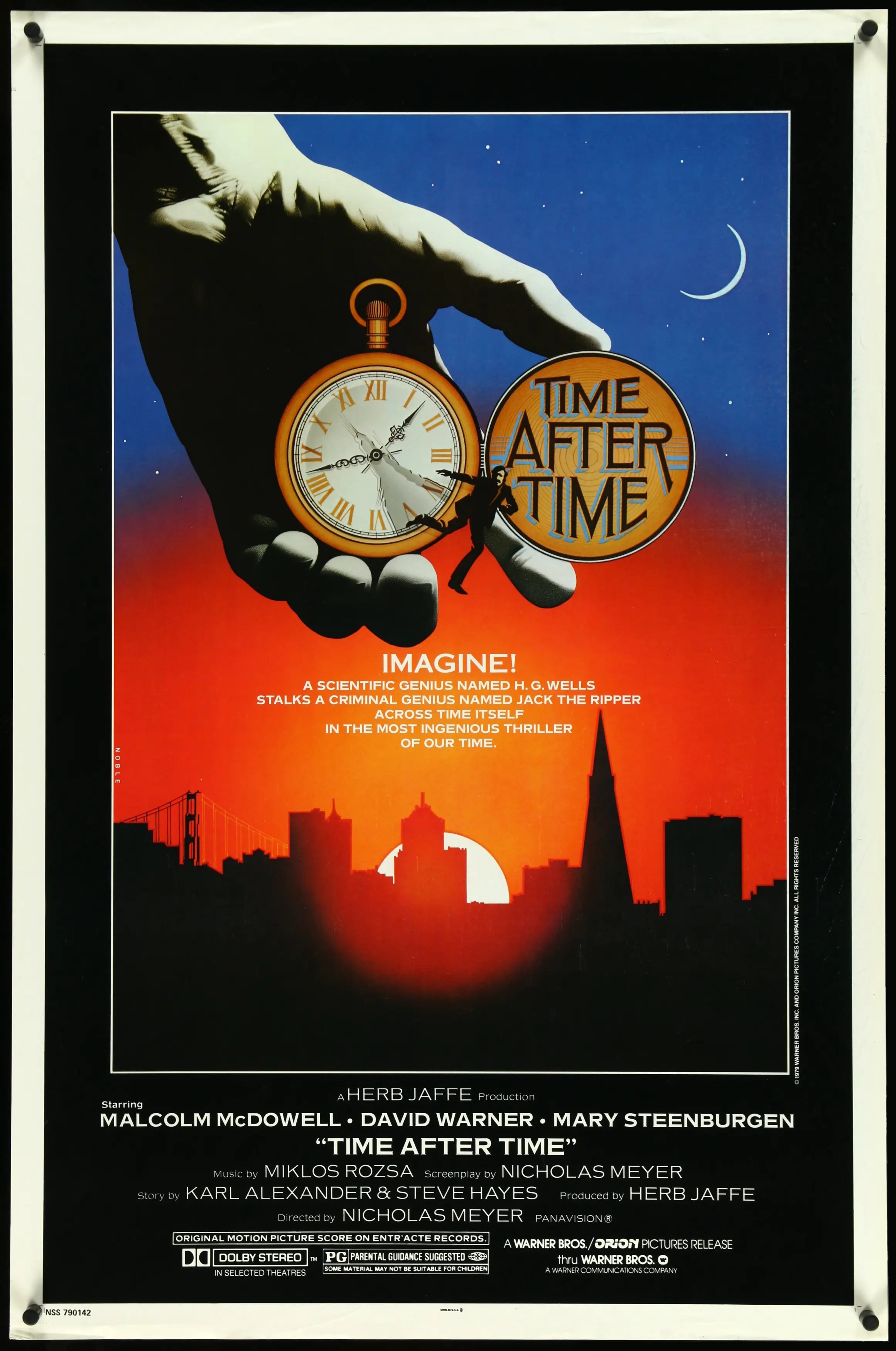 Time After Time (1979) original movie poster for sale at Originalfilmart