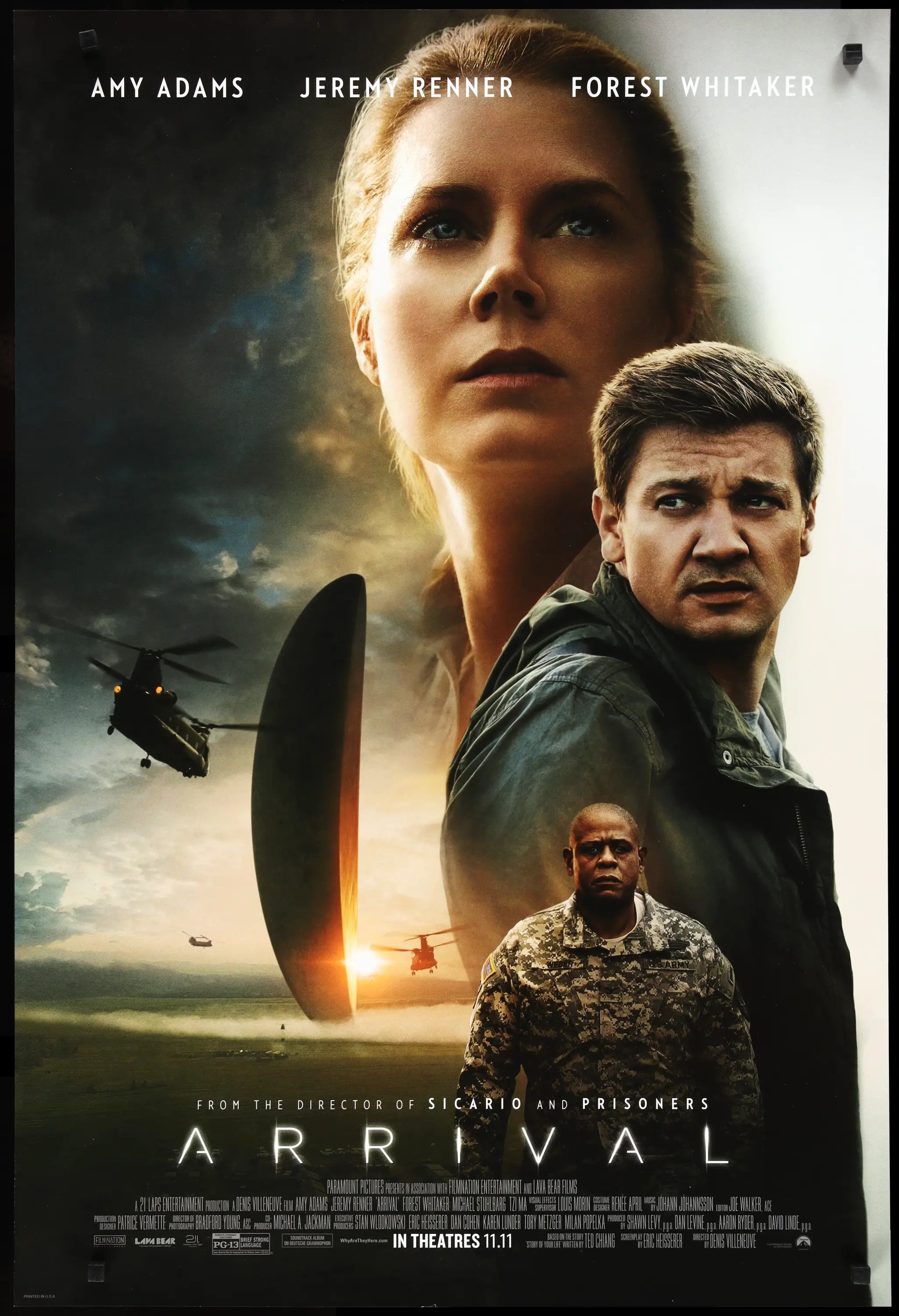 Arrival (2016) original movie poster for sale at Originalfilmart