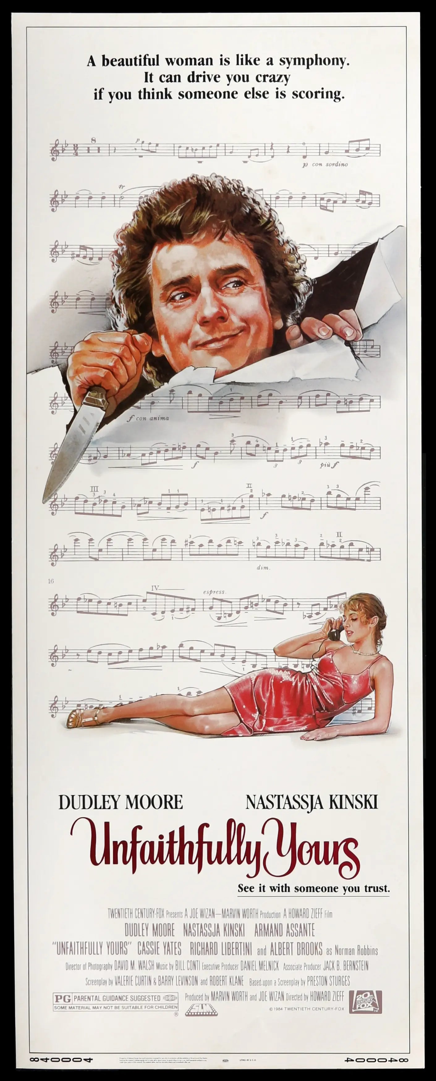 Unfaithfully Yours (1984) original movie poster for sale at Originalfilmart