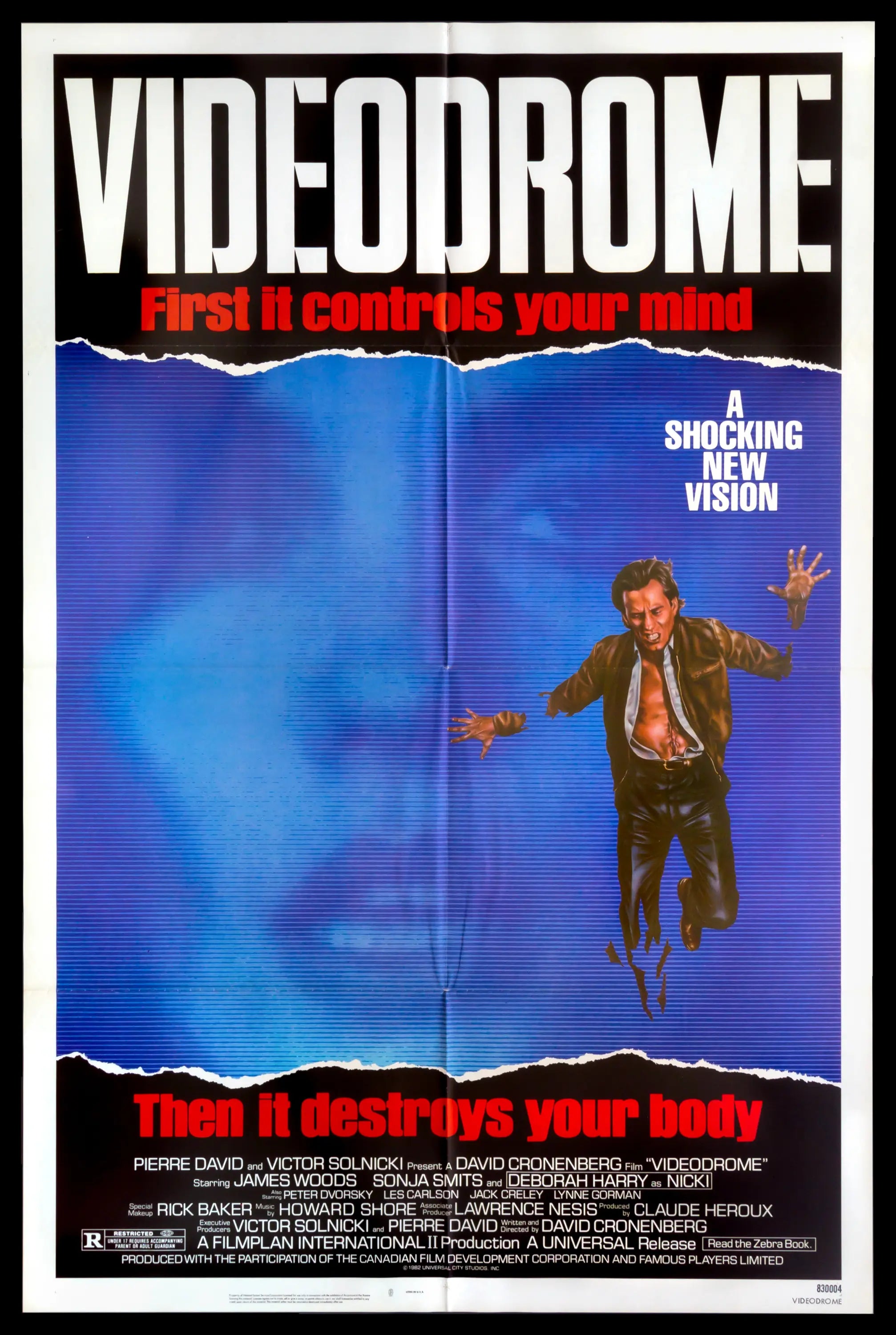 Videodrome (1983) original movie poster for sale at Originalfilmart