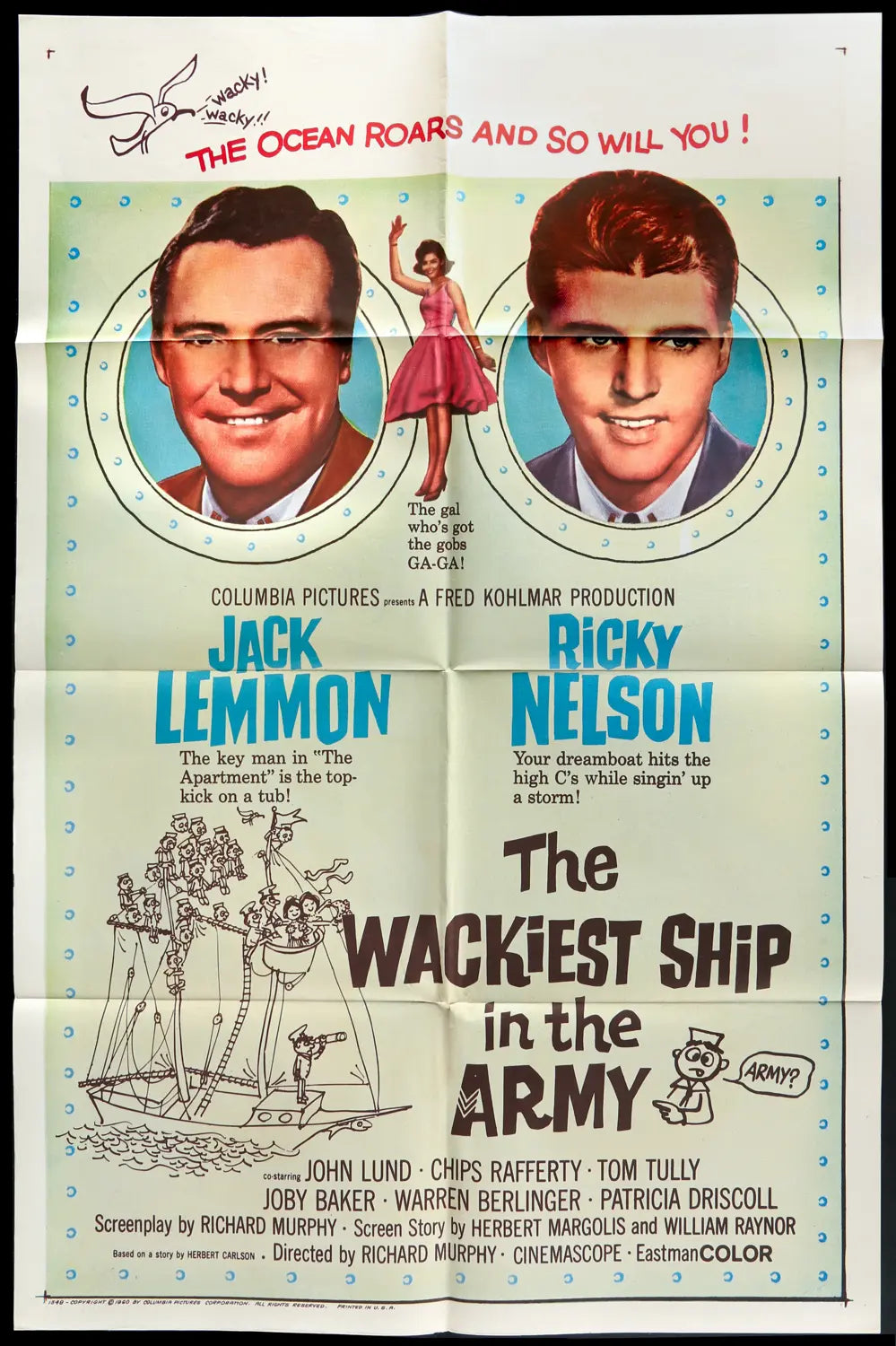 Wackiest Ship in the Army (1960) original movie poster for sale at Originalfilmart
