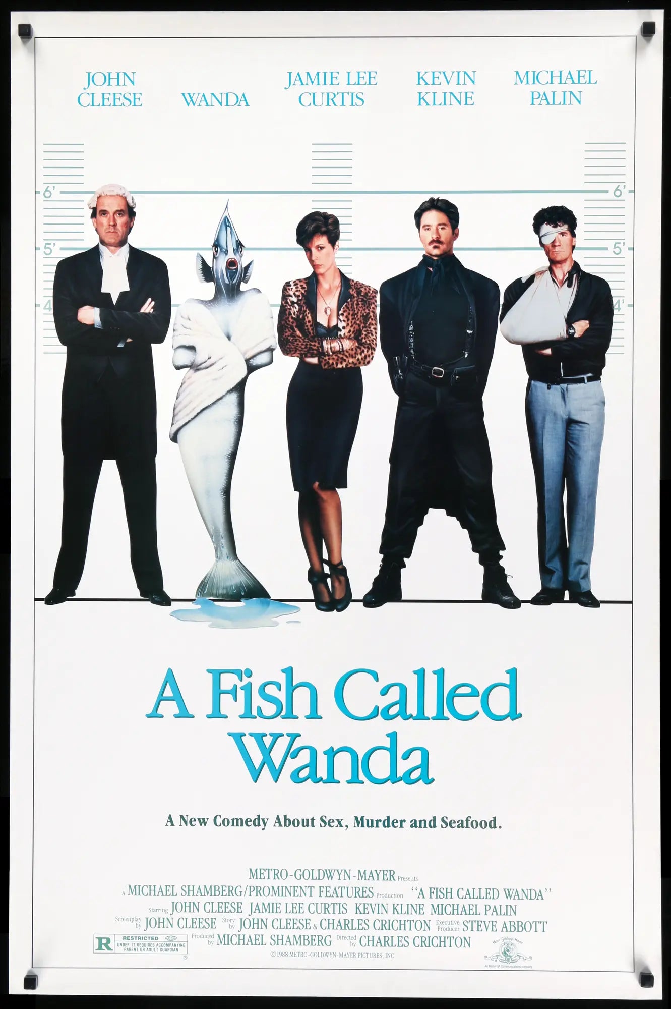 Fish Called Wanda (1988) original movie poster for sale at Originalfilmart