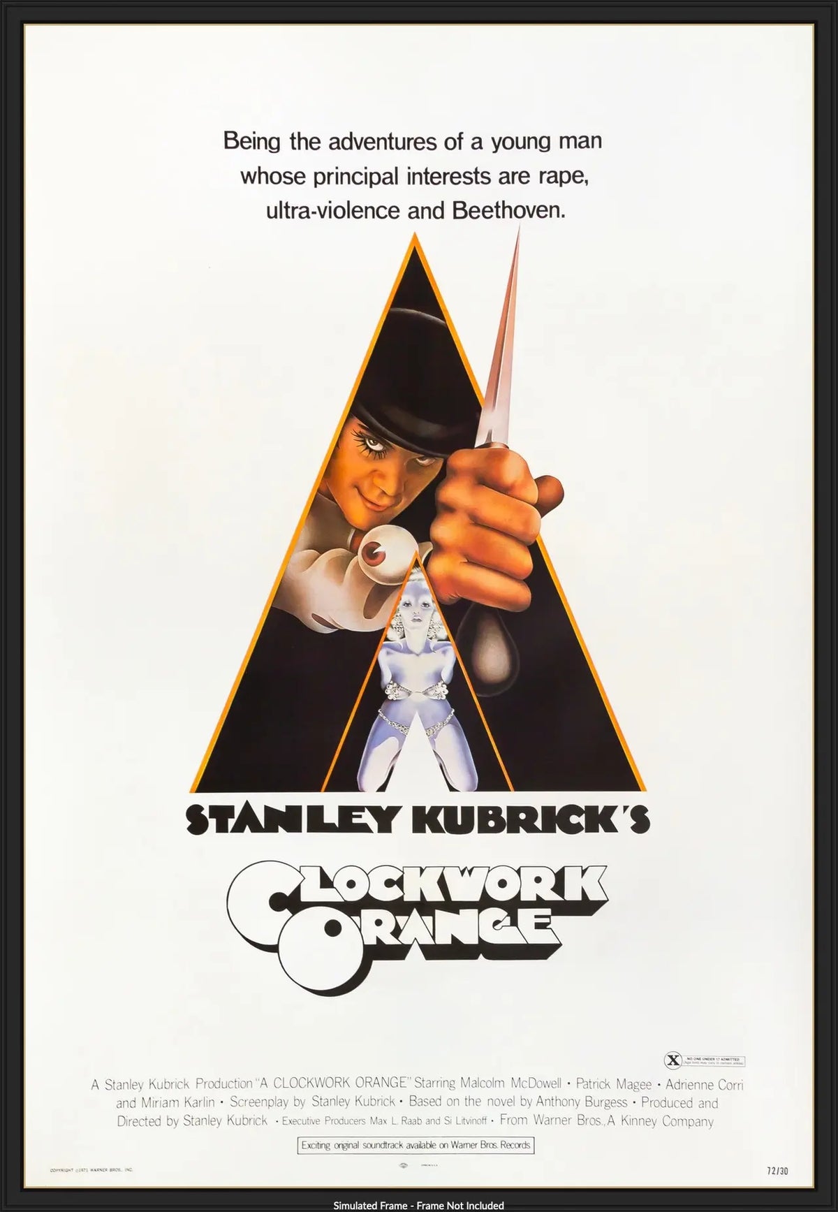 Clockwork Orange (1972) original movie poster for sale at Originalfilmart