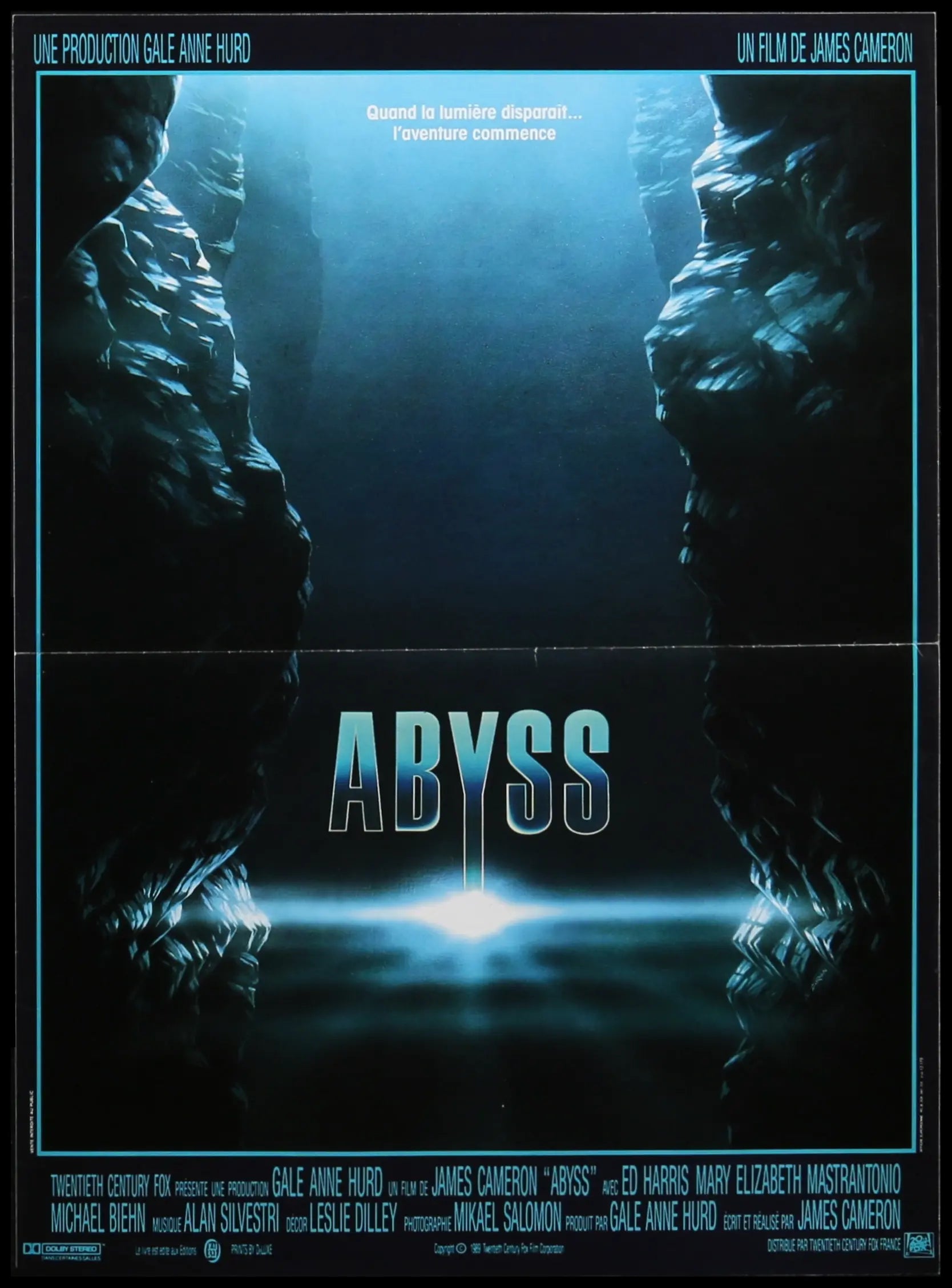 Abyss (1989) original movie poster for sale at Originalfilmart
