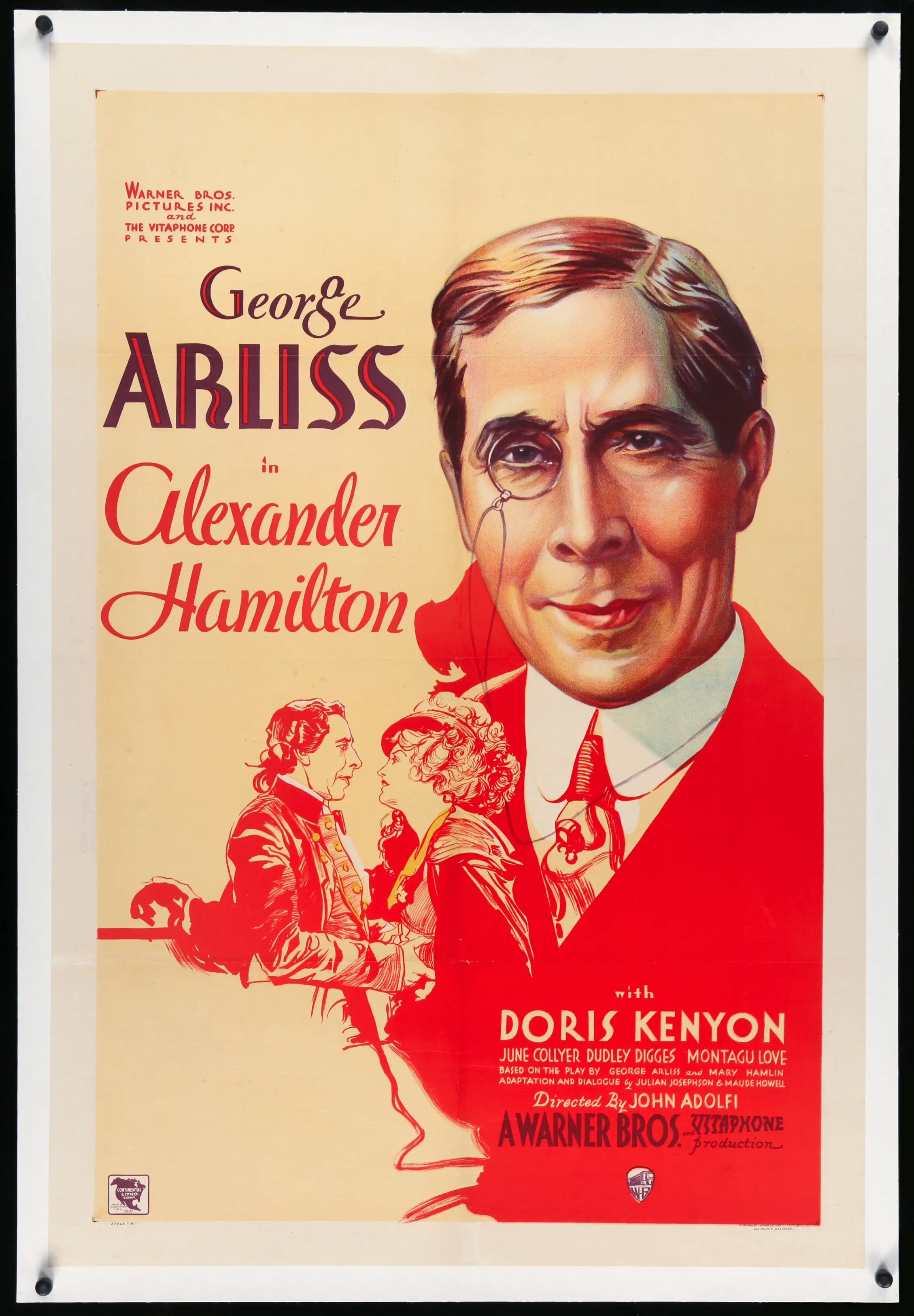 Alexander Hamilton (1931) original movie poster for sale at Originalfilmart