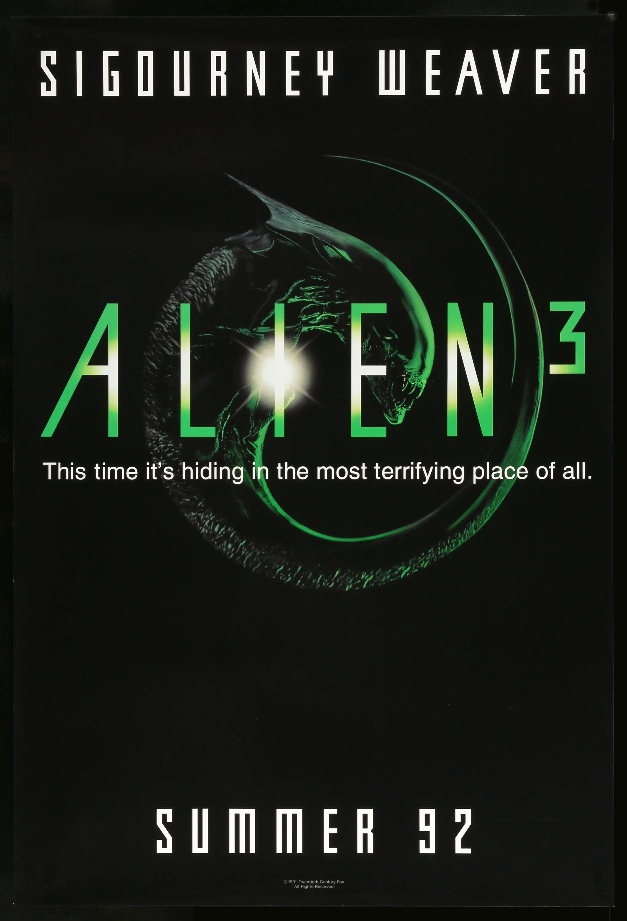 Alien 3 (1992) original movie poster for sale at Originalfilmart