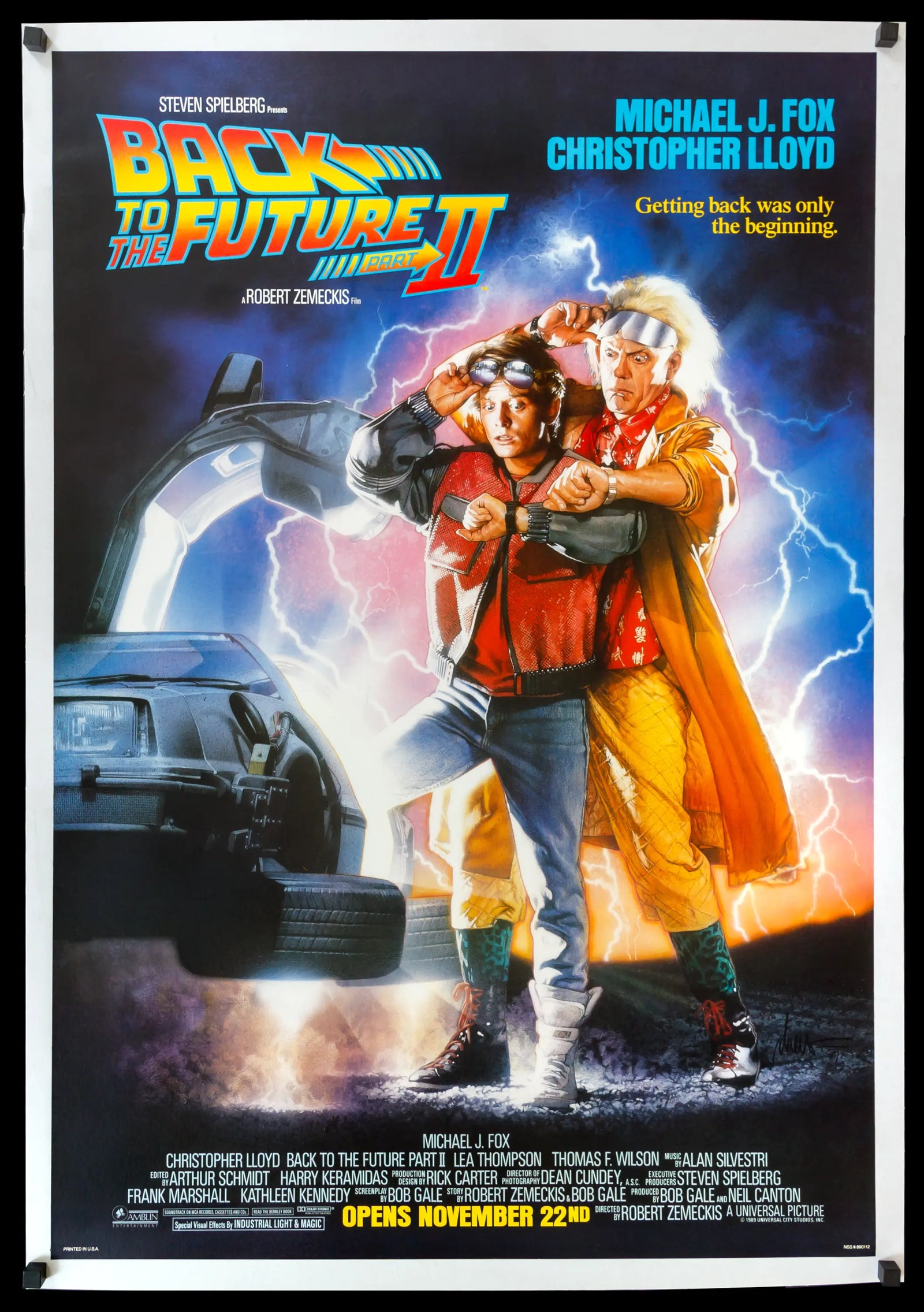Back to the Future Part 2 (1989) original movie poster for sale at Originalfilmart