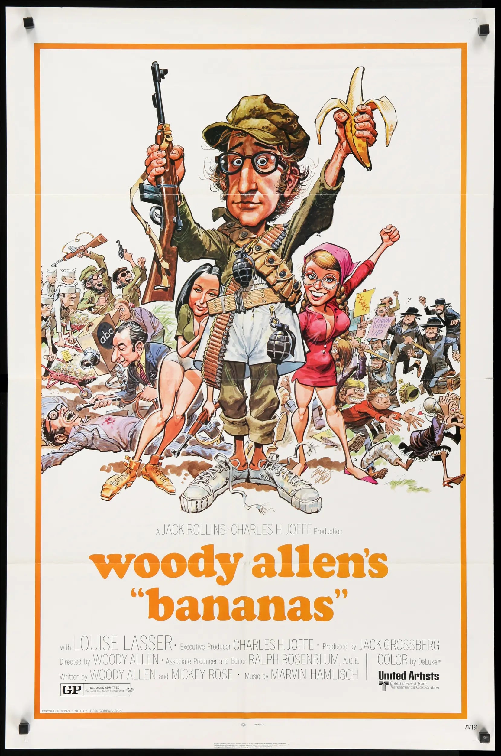 Bananas (1971) original movie poster for sale at Originalfilmart