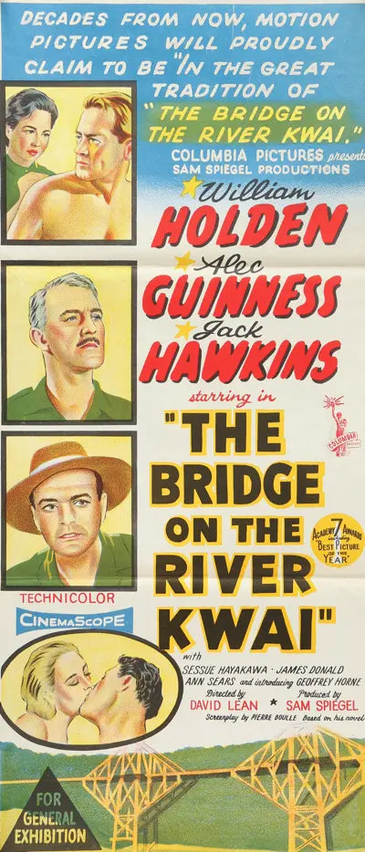 Bridge on the River Kwai (1958) original movie poster for sale at Originalfilmart