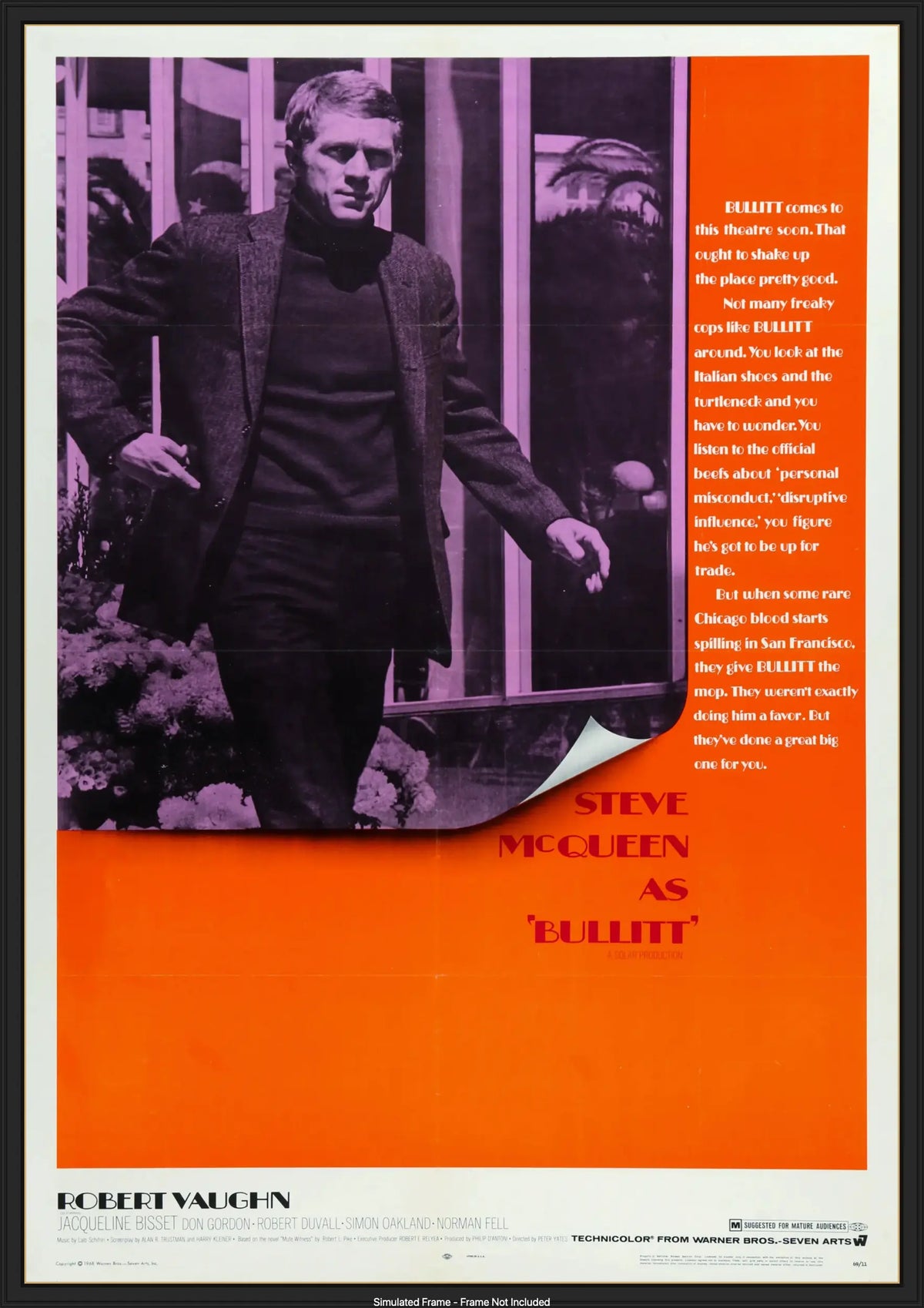 Bullitt (1968) original movie poster for sale at Originalfilmart