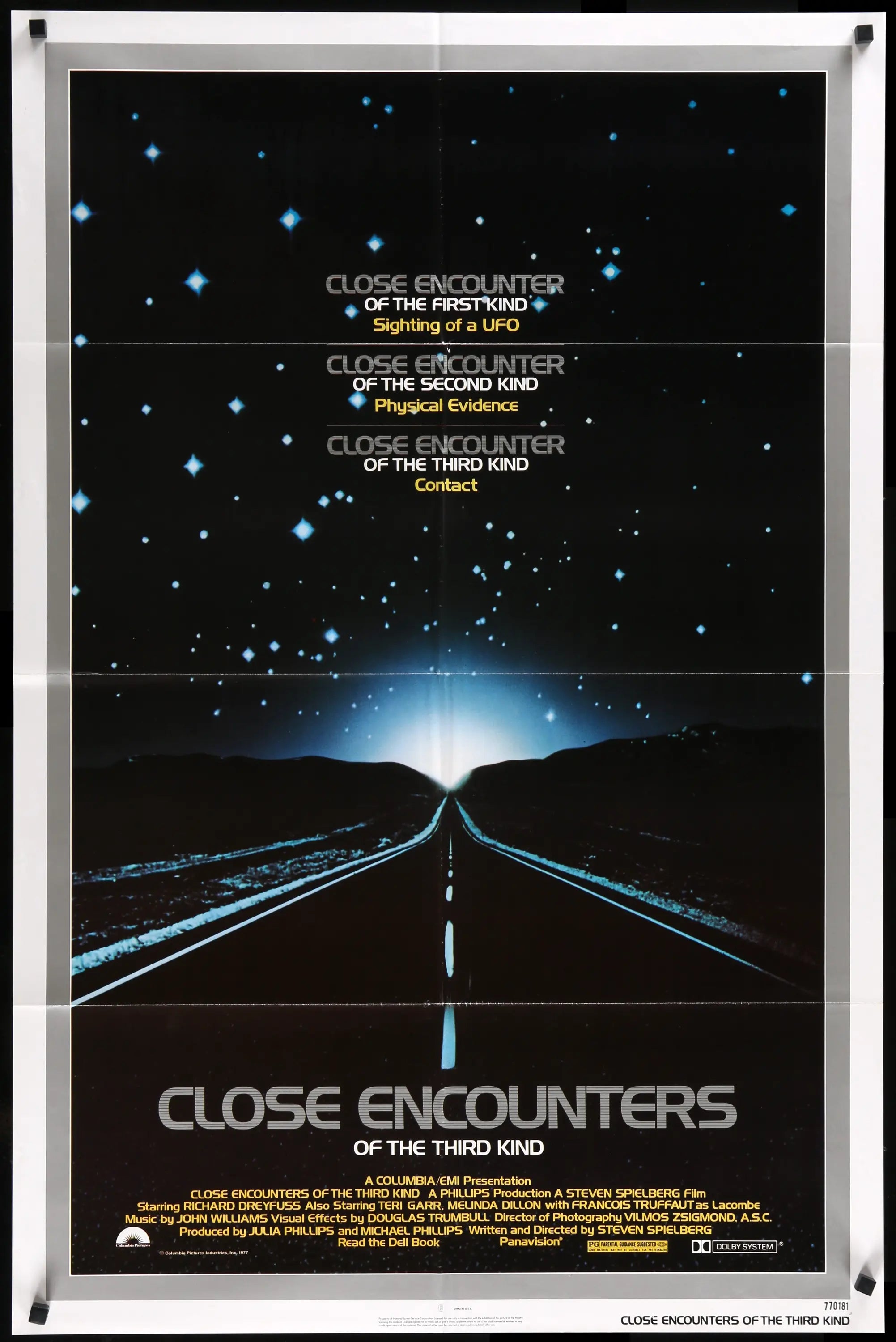 Close Encounters of the Third Kind (1977) original movie poster for sale at Originalfilmart