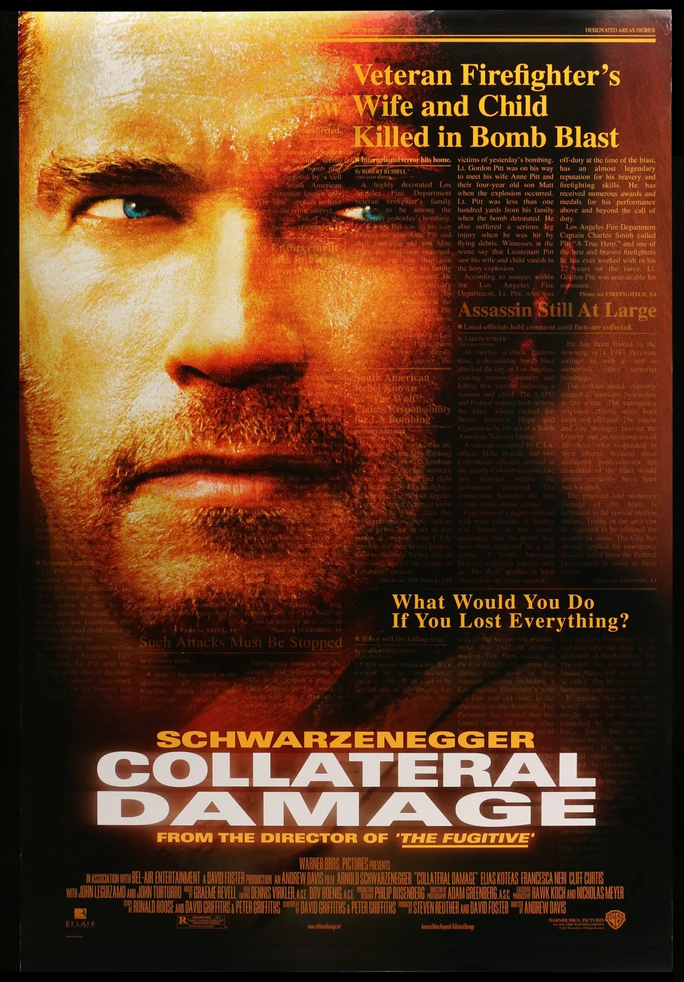 Collateral Damage (2002) original movie poster for sale at Originalfilmart