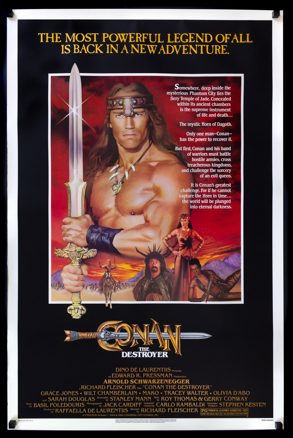 Conan the Destroyer (1984) original movie poster for sale at Originalfilmart