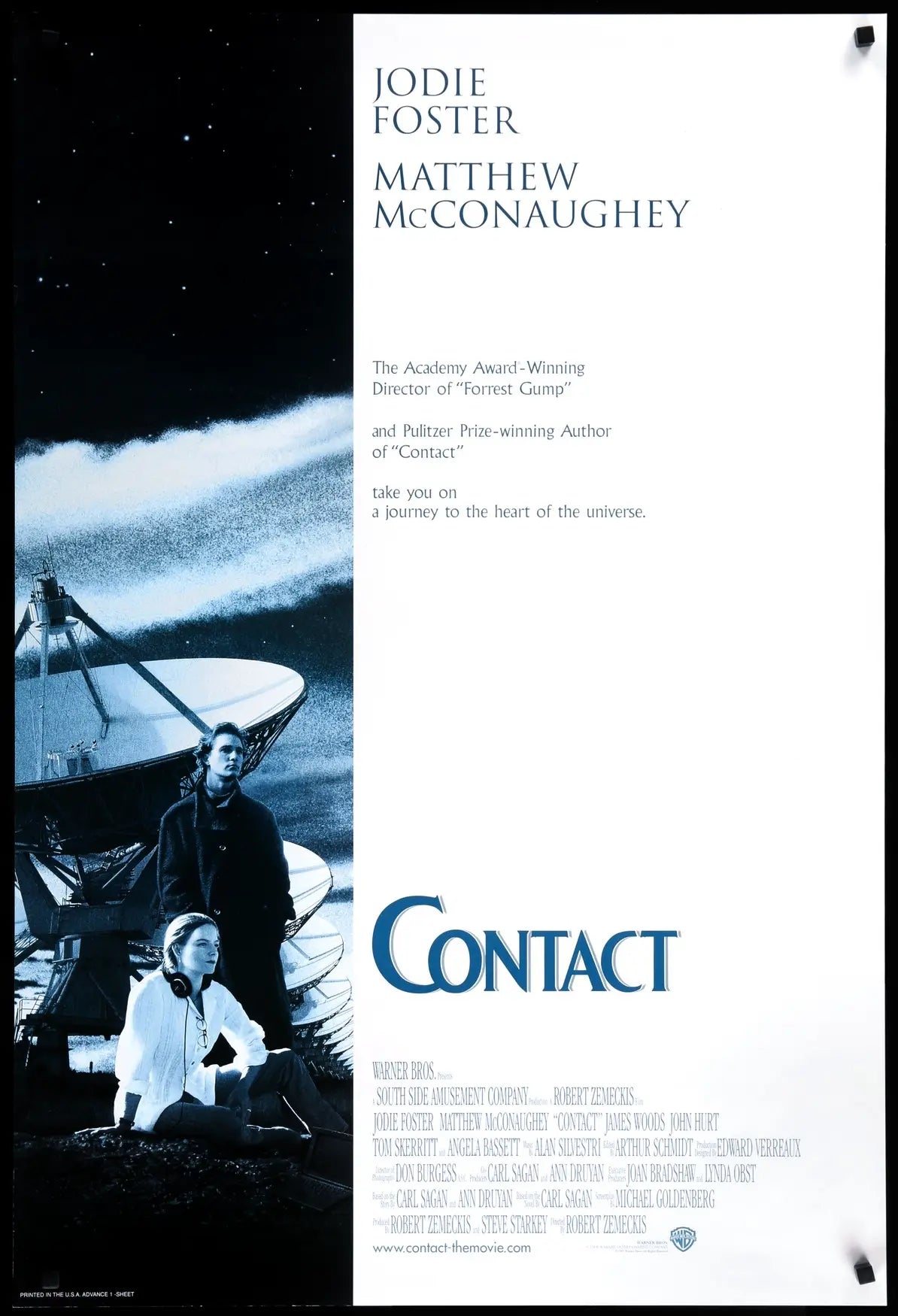 Contact (1997) original movie poster for sale at Originalfilmart