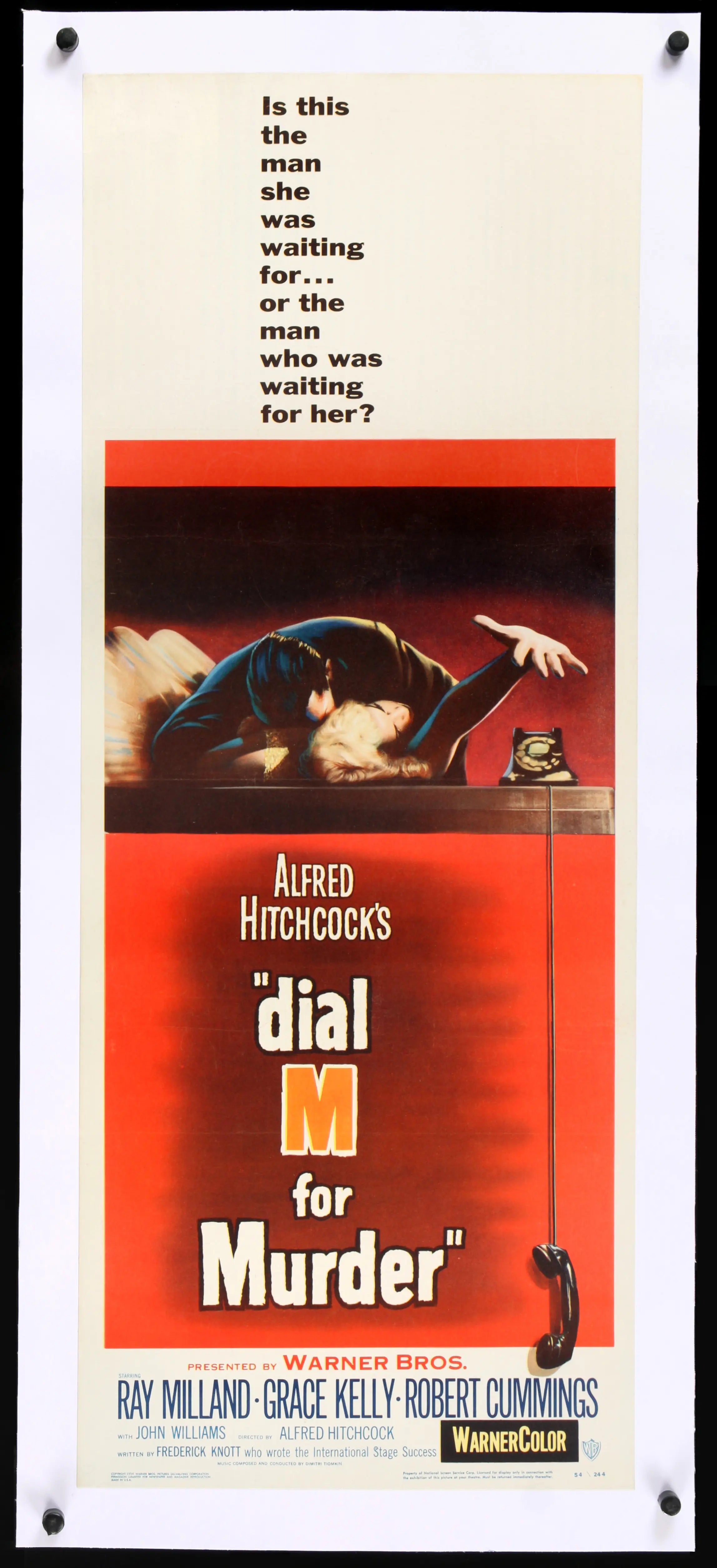 Dial M for Murder (1954) original movie poster for sale at Originalfilmart