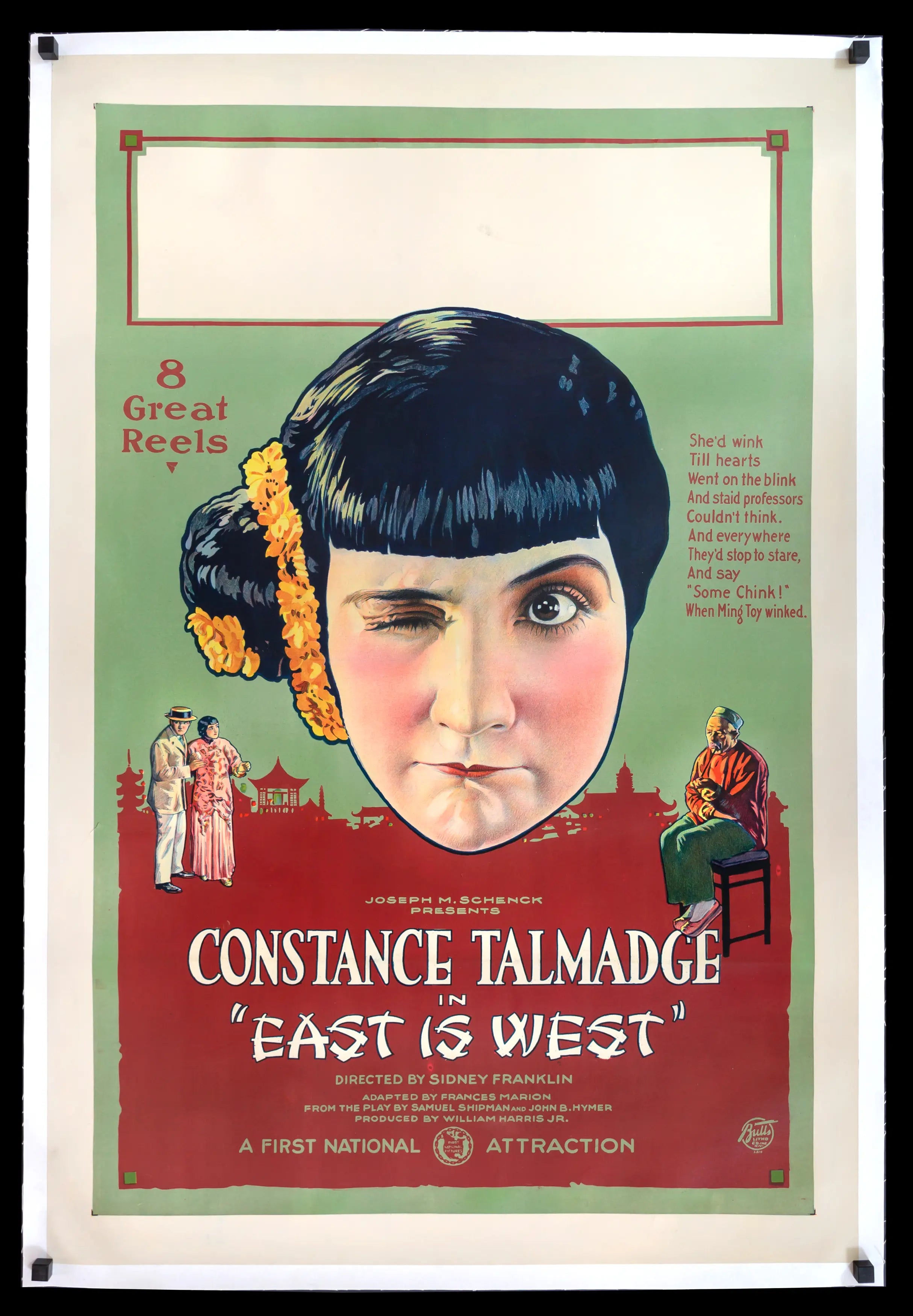 East is West (1922) original movie poster for sale at Originalfilmart
