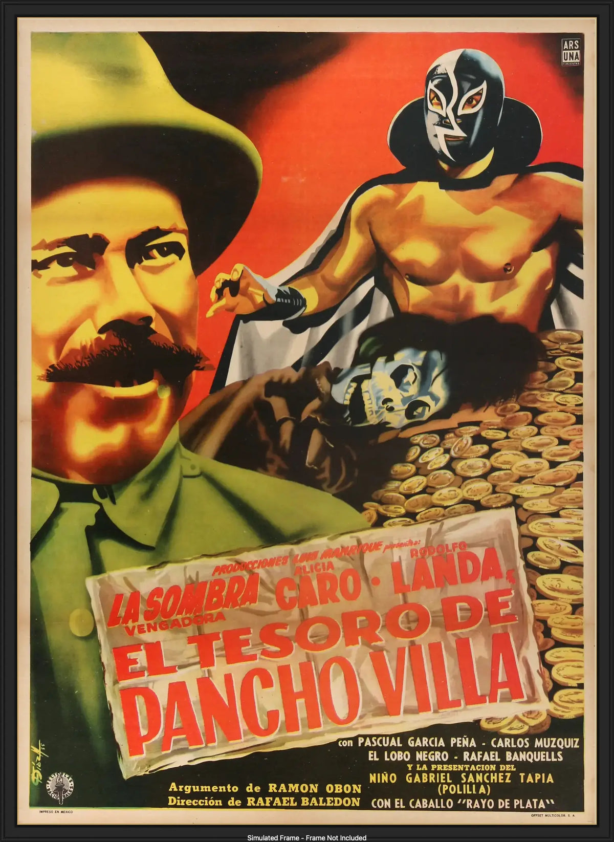 El Tesoro de Pancho Villa (1957) original movie poster for sale at Originalfilmart