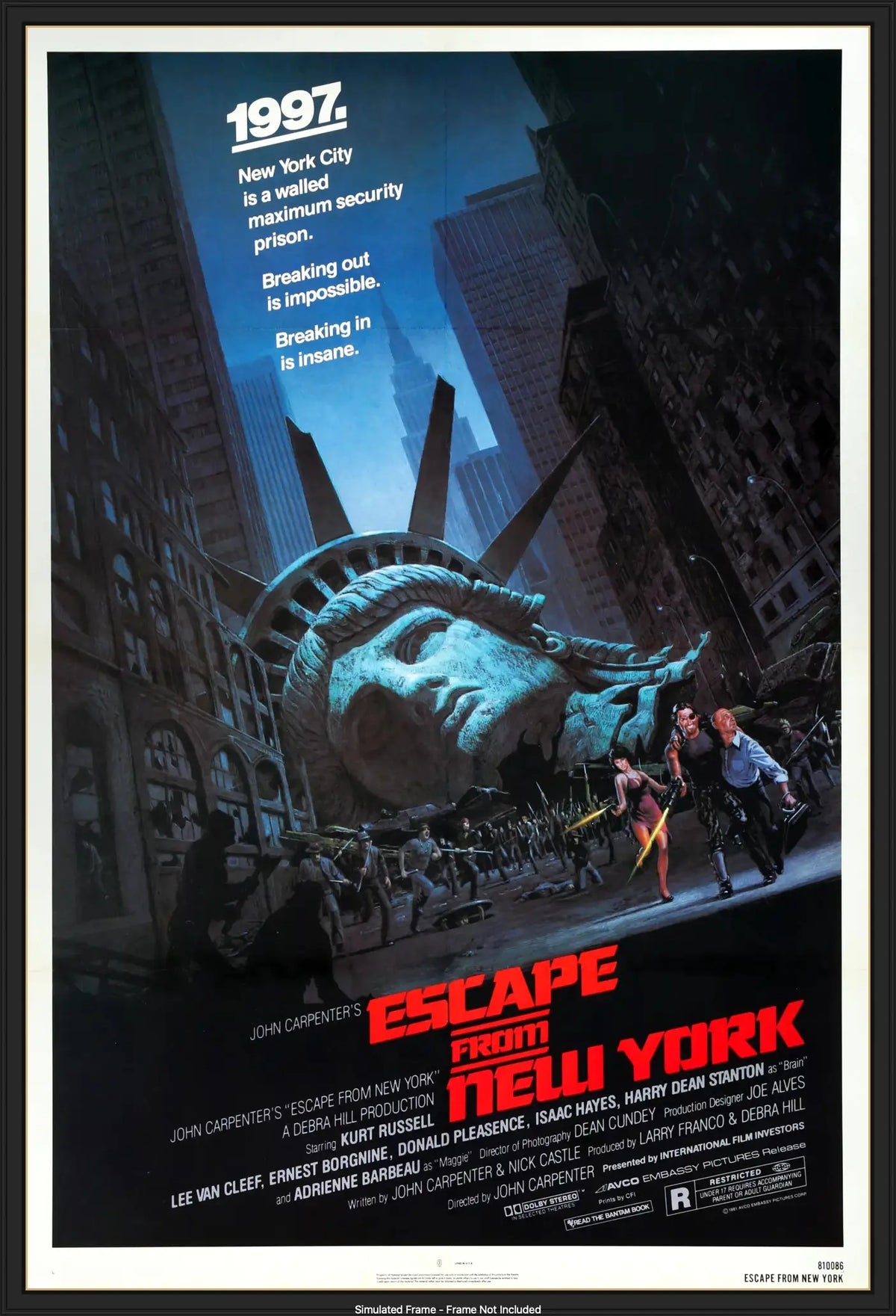 Escape from New York (1981) original movie poster for sale at Originalfilmart
